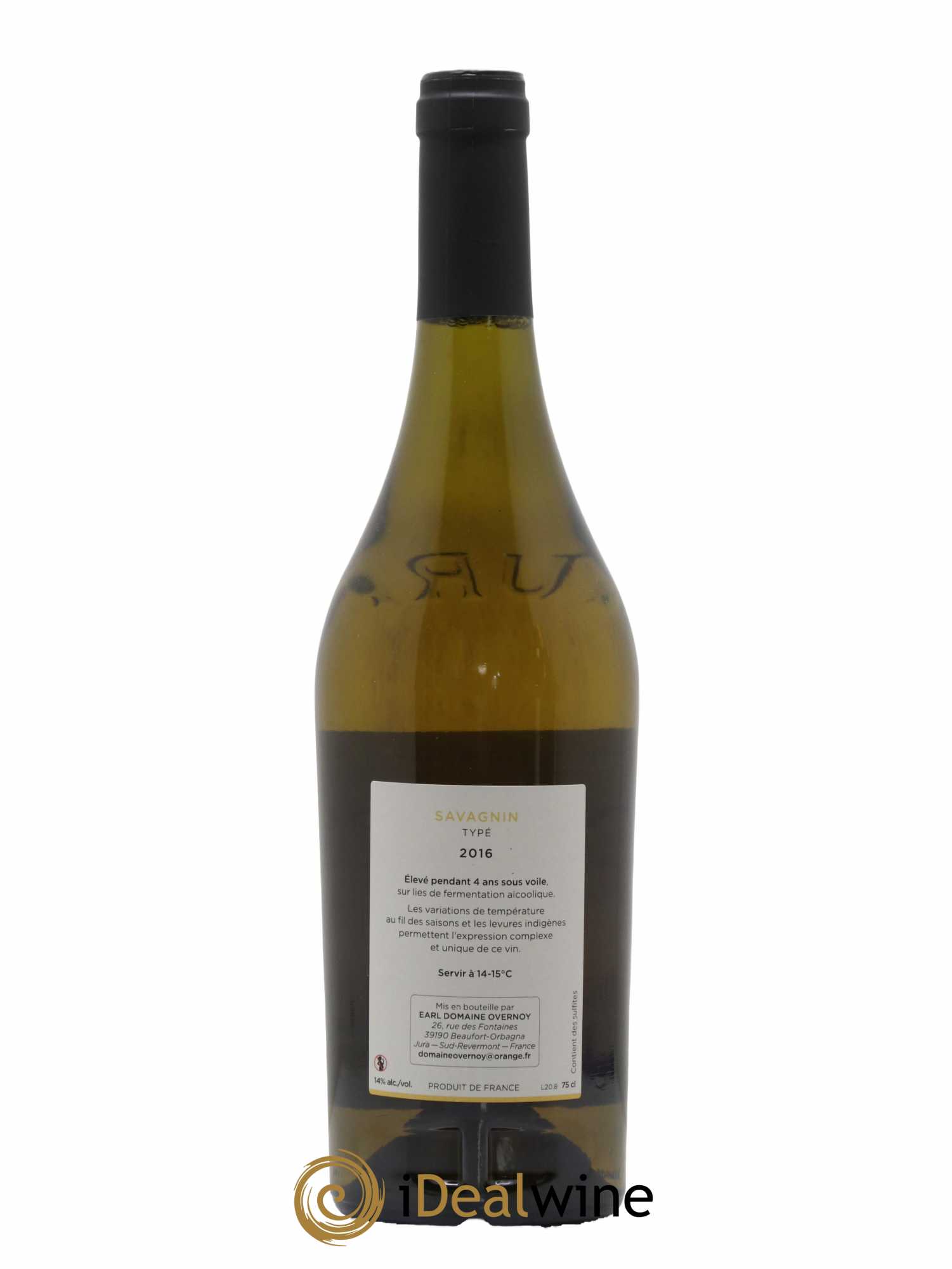 Côtes du Jura Savagnin Eleve 4 Ans Sous Voile Guillaume Overnoy 2016 - Lot de 1 bouteille - 1