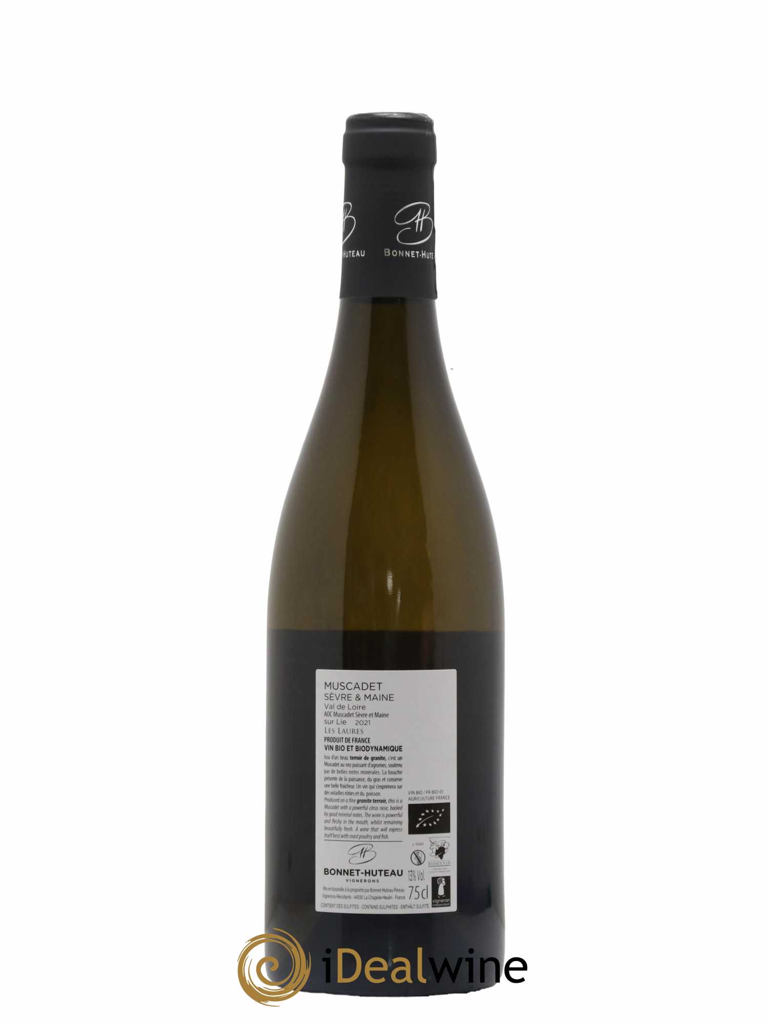 Muscadet-Sèvre-et-Maine Les Laures Bonnet-Huteau 2021 - Lot de 1 bouteille - 1