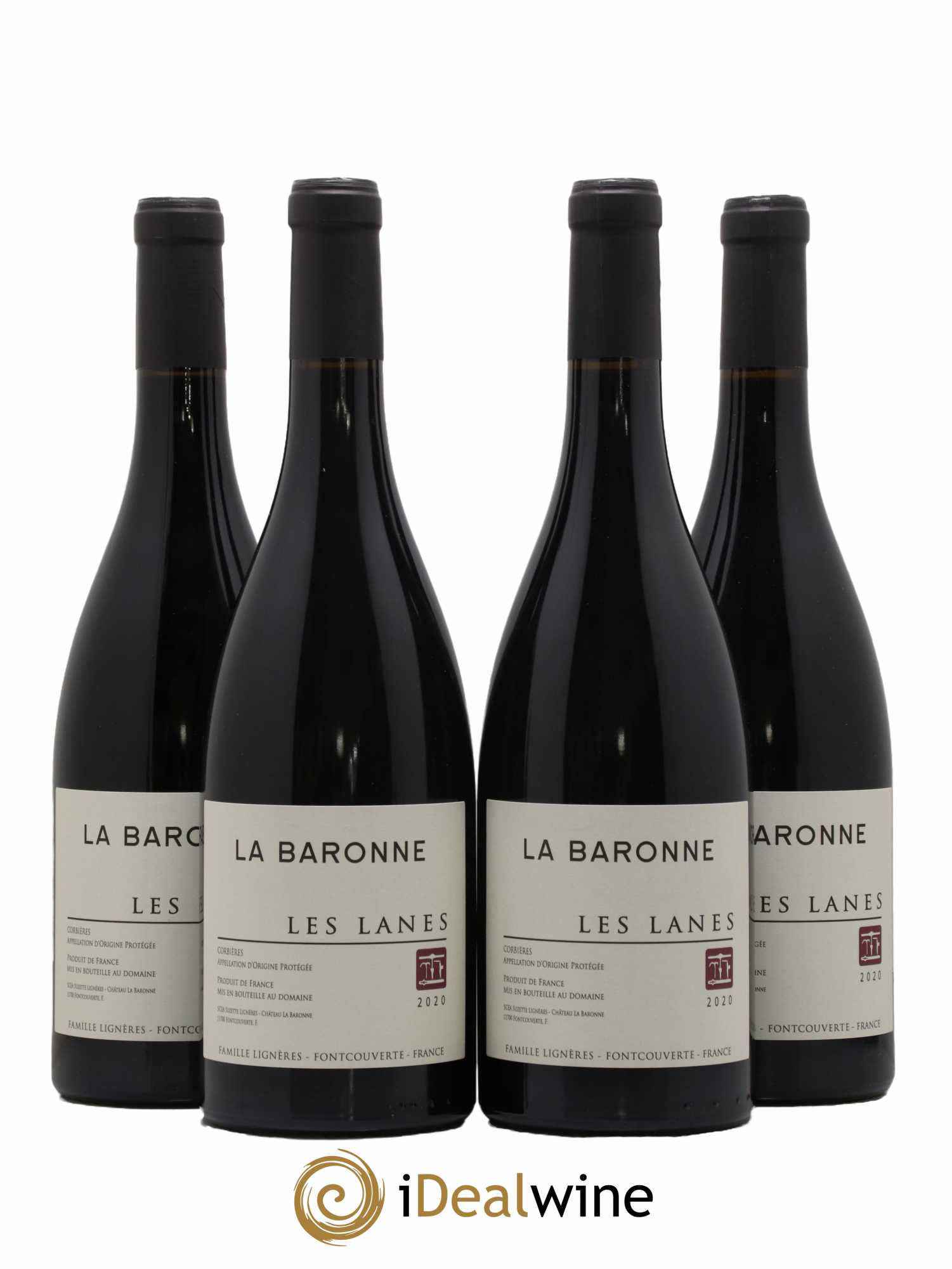 Corbières Château La Baronne Les Lanes 2020 - Lot de 4 bouteilles - 0