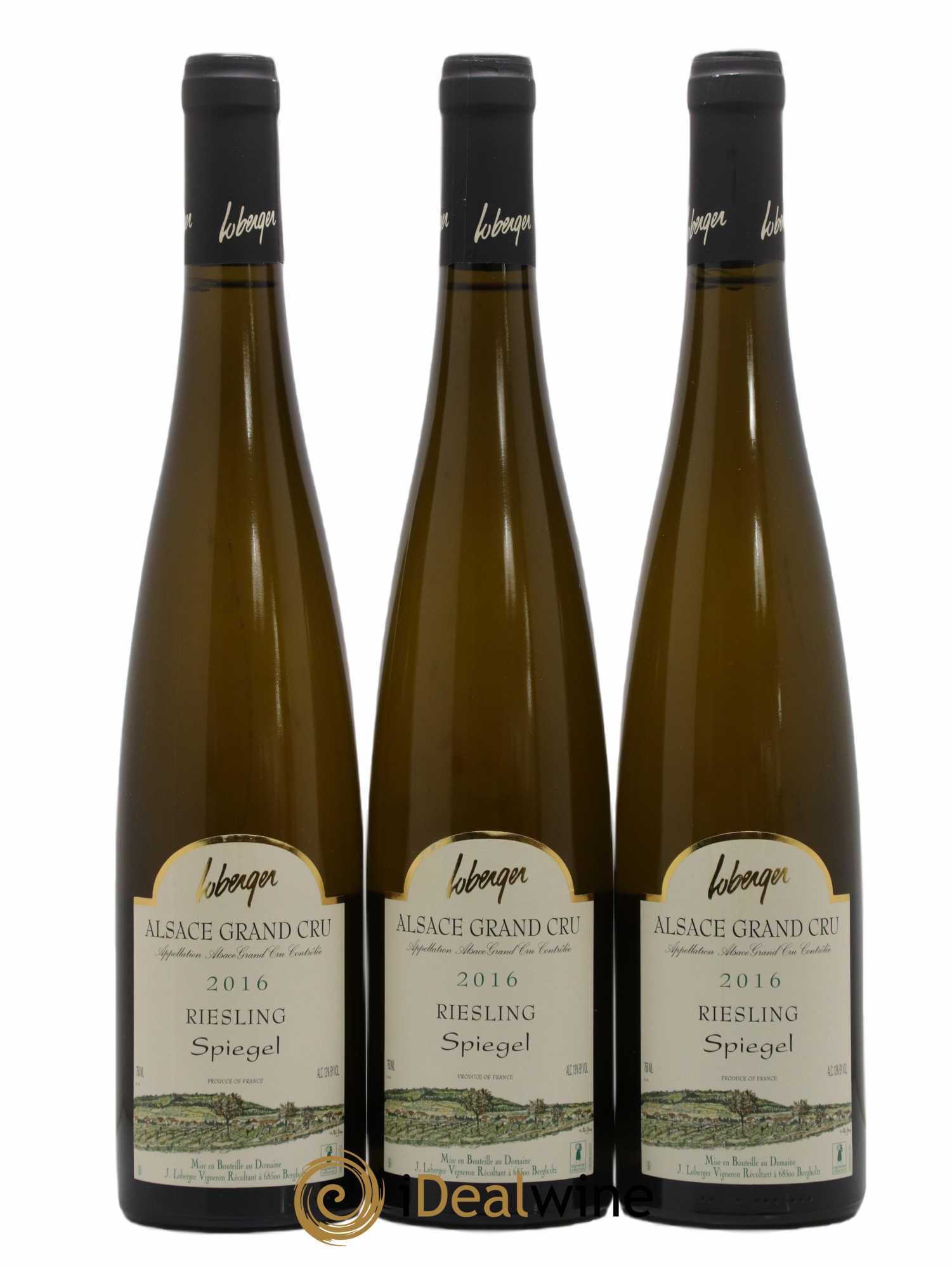 Alsace Grand Cru Riesling Spiegel Loberger 2016 - Lot de 3 bouteilles - 0
