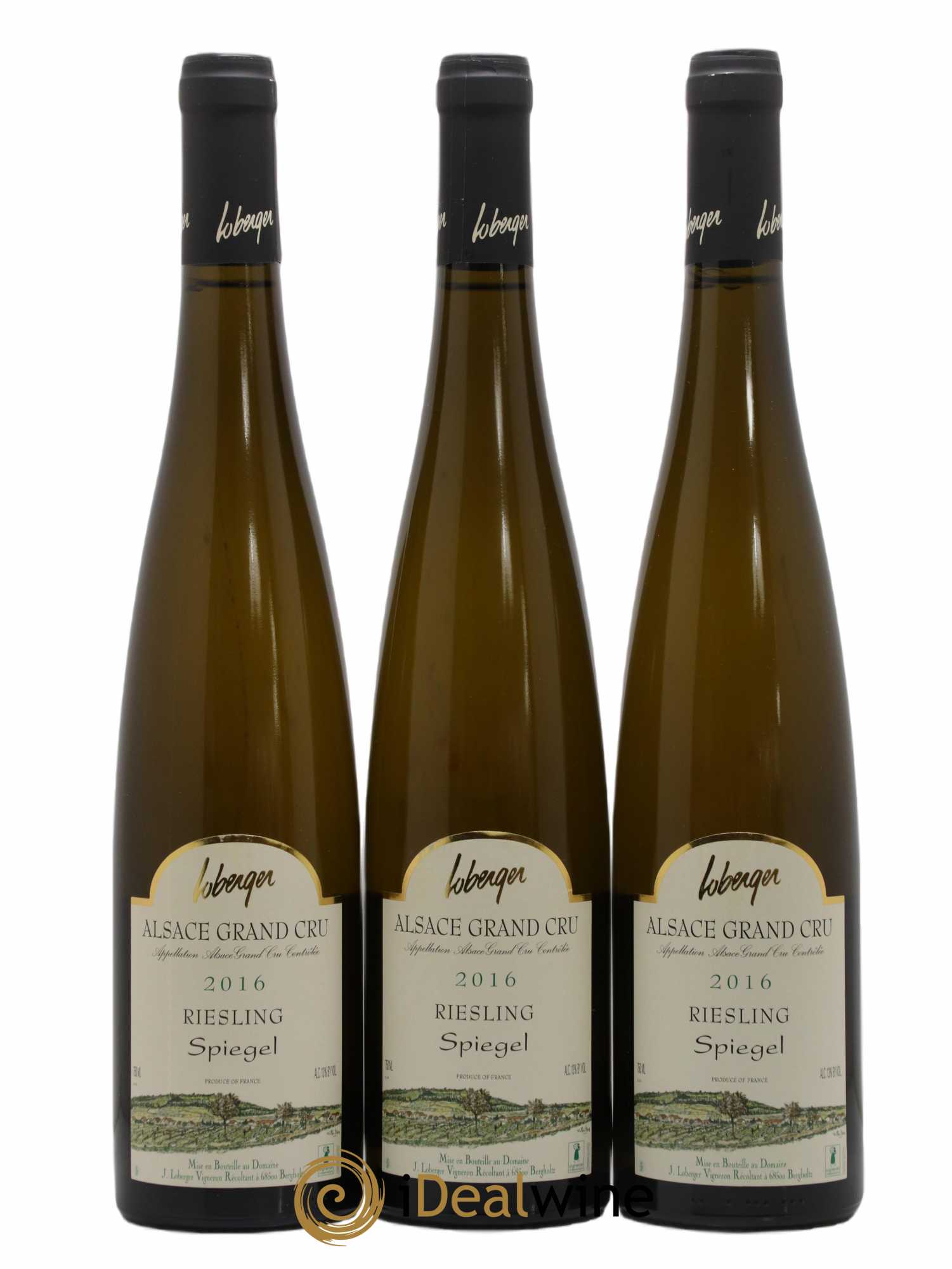 Alsace Grand Cru Riesling Spiegel Loberger 2016 - Lot de 3 bouteilles - 0
