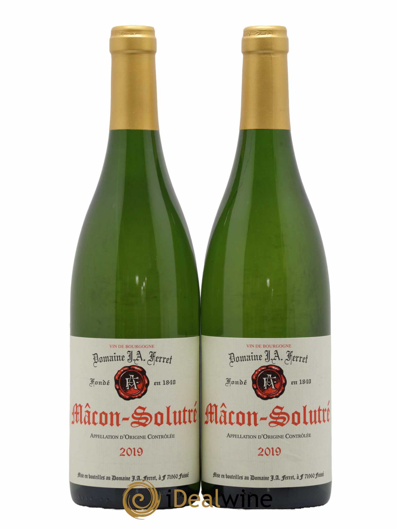 Mâcon-Solutré J.A. Ferret (Domaine) 2019 - Lot de 2 bouteilles - 0