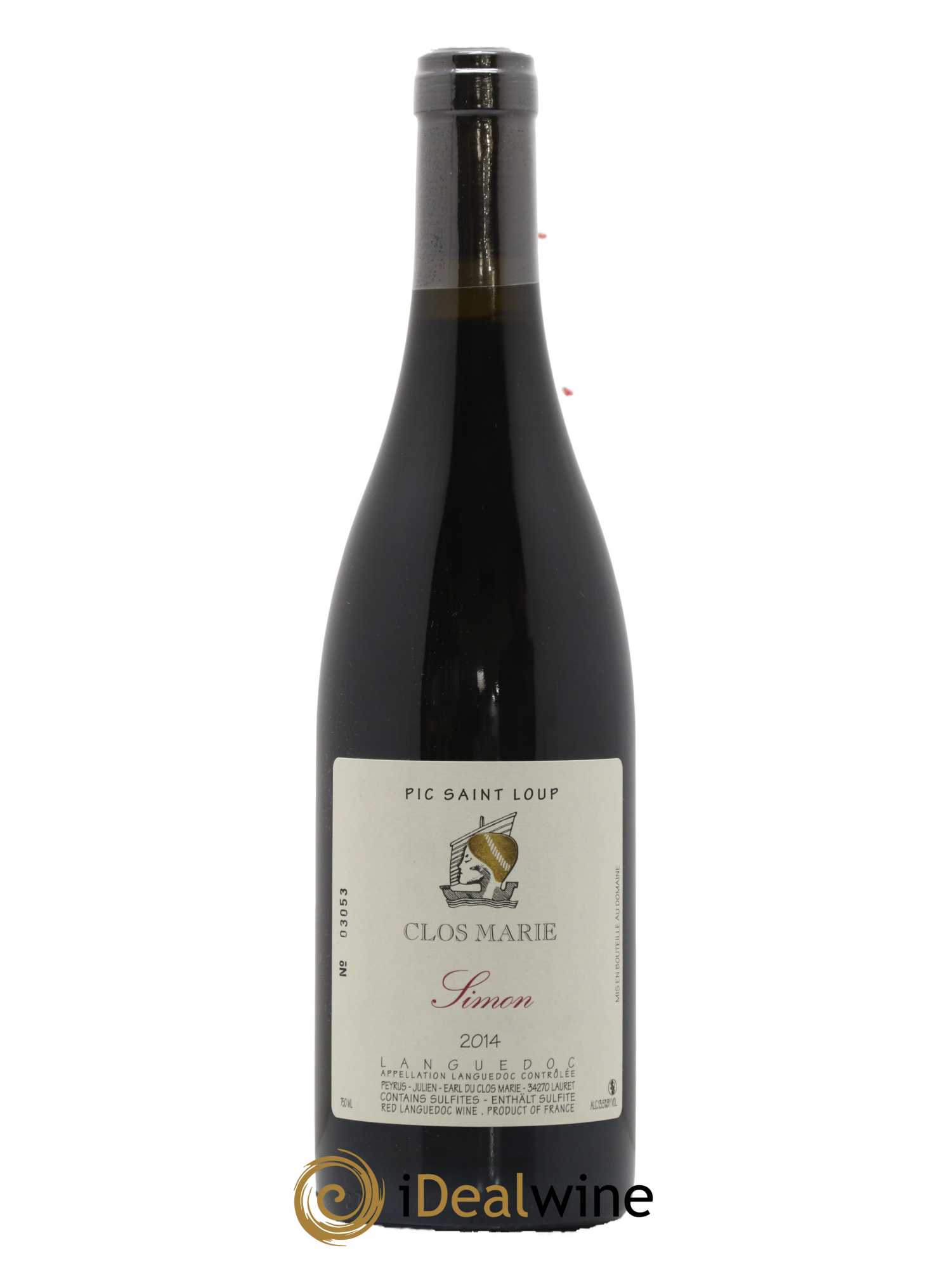 Pic Saint-Loup Clos Marie Cuvée Simon Christophe Peyrus et Françoise Julien 2014 - Lot de 1 bouteille - 0
