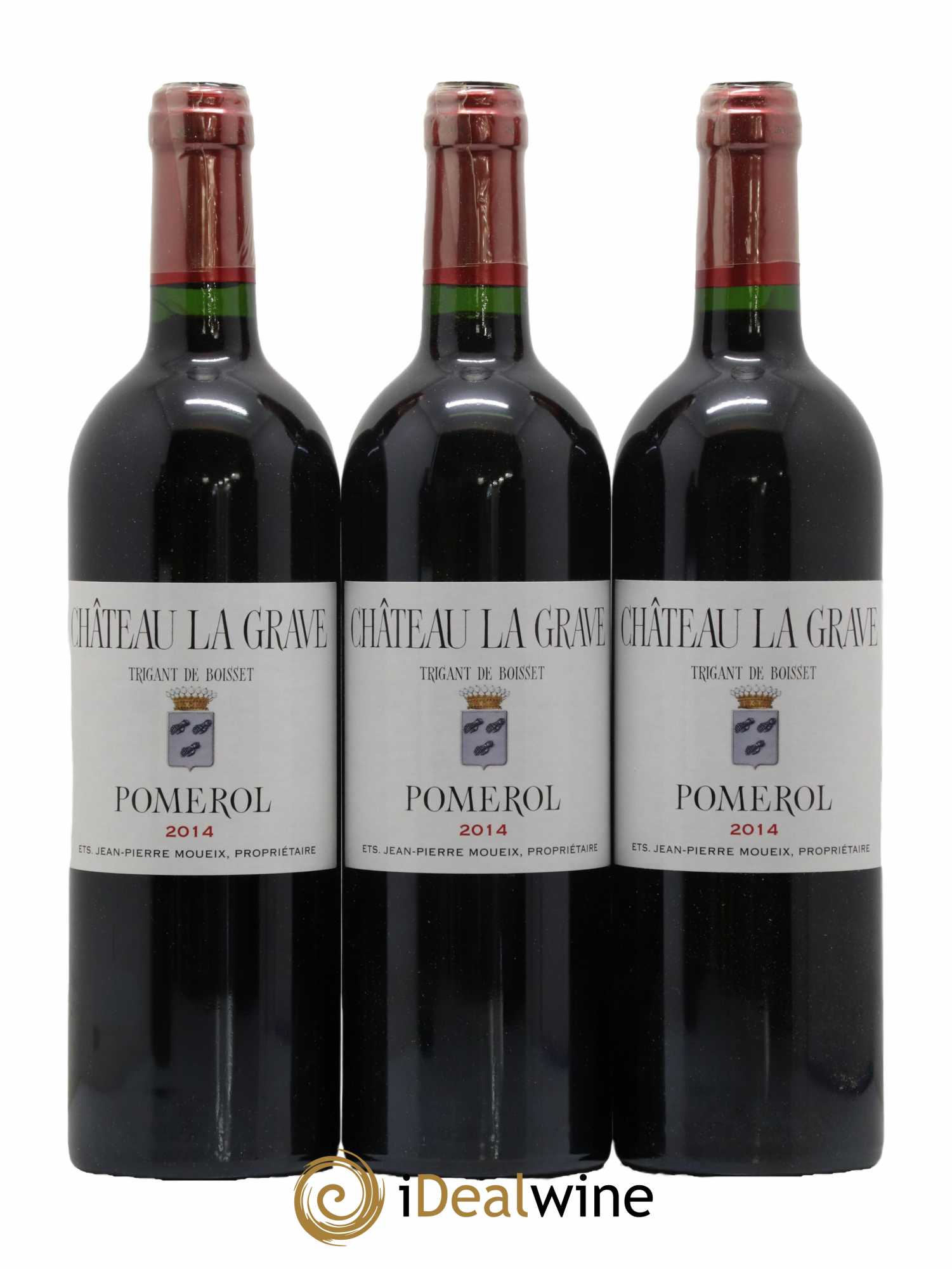 Château La Grave à Pomerol (Trigant de Boisset) 2014 - Lot de 12 bouteilles - 1