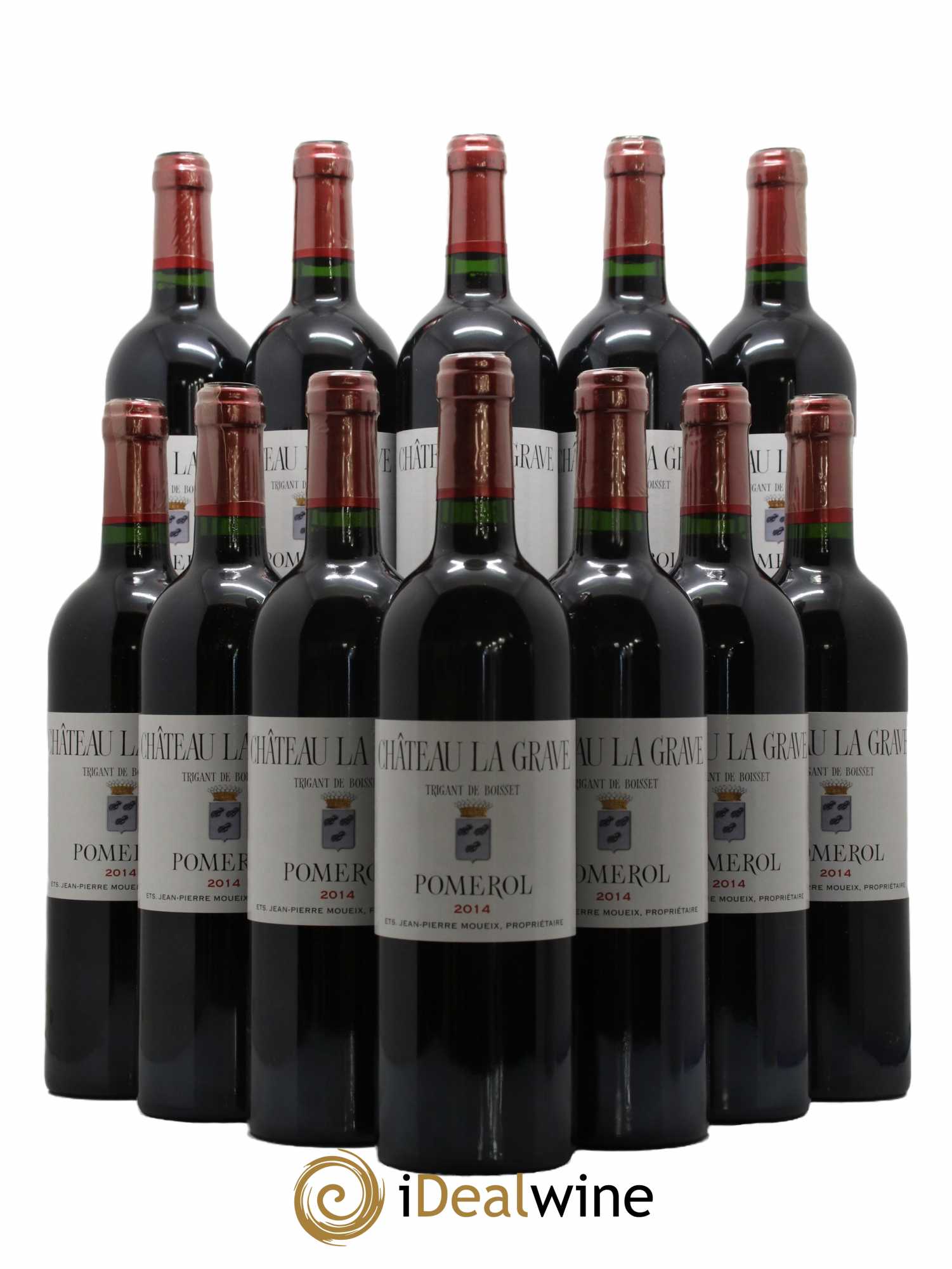 Château La Grave à Pomerol (Trigant de Boisset) 2014 - Lot de 12 bouteilles - 0
