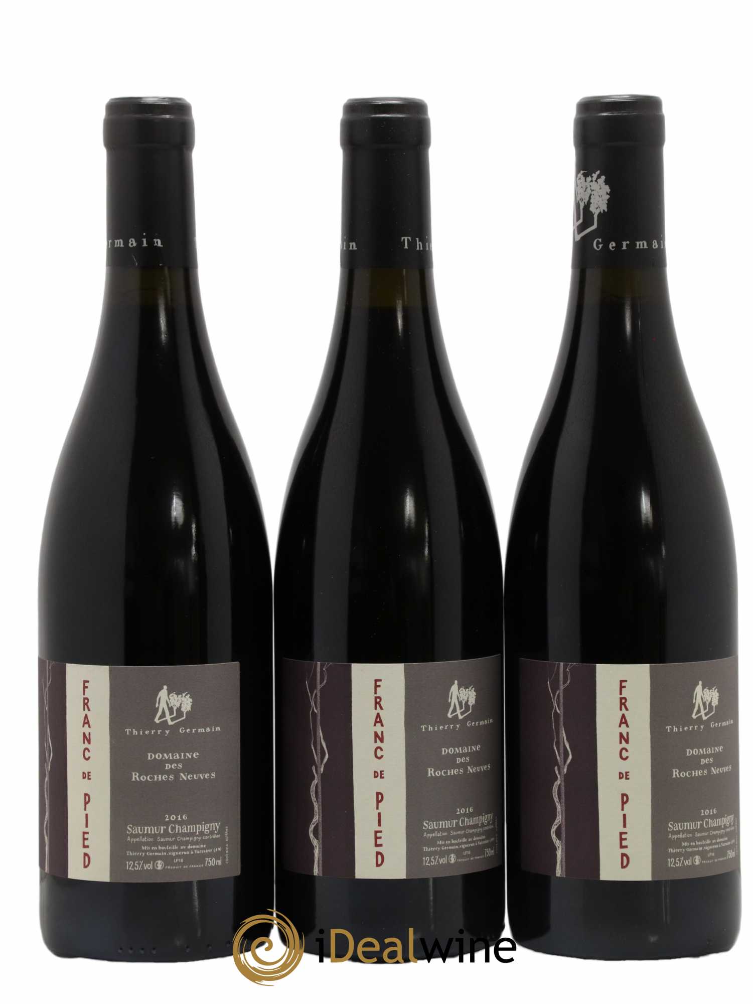 Saumur-Champigny Franc de pied Domaine des Roches Neuves - Thierry Germain 2016 - Lot de 3 bouteilles - 0
