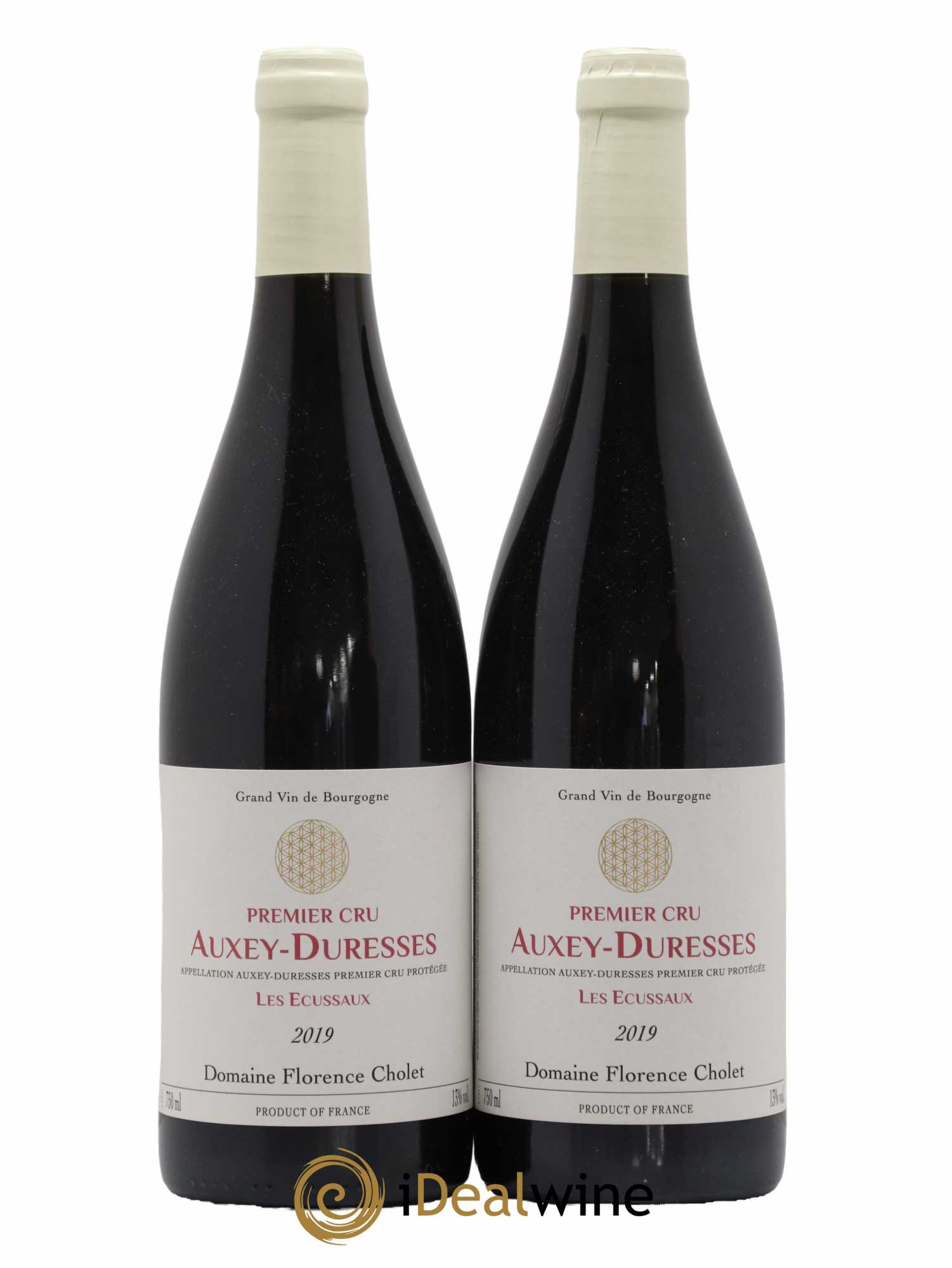 Auxey-Duresses 1er Cru Les Ecussaux Florence Cholet 2019 - Lotto di 2 bottiglie - 0