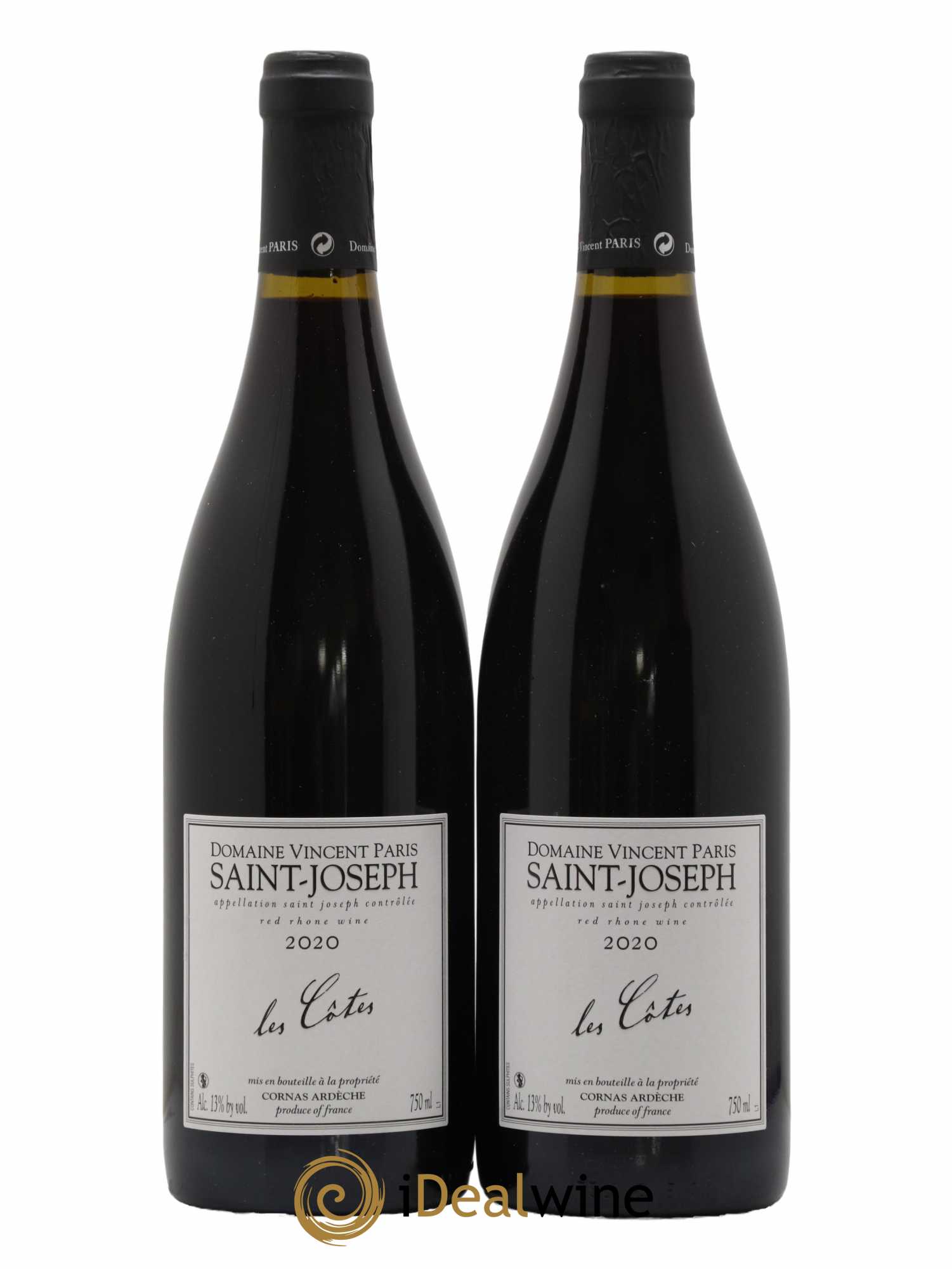 Saint-Joseph Les Côtes Vincent Paris 2020 - Lot de 2 bouteilles - 0