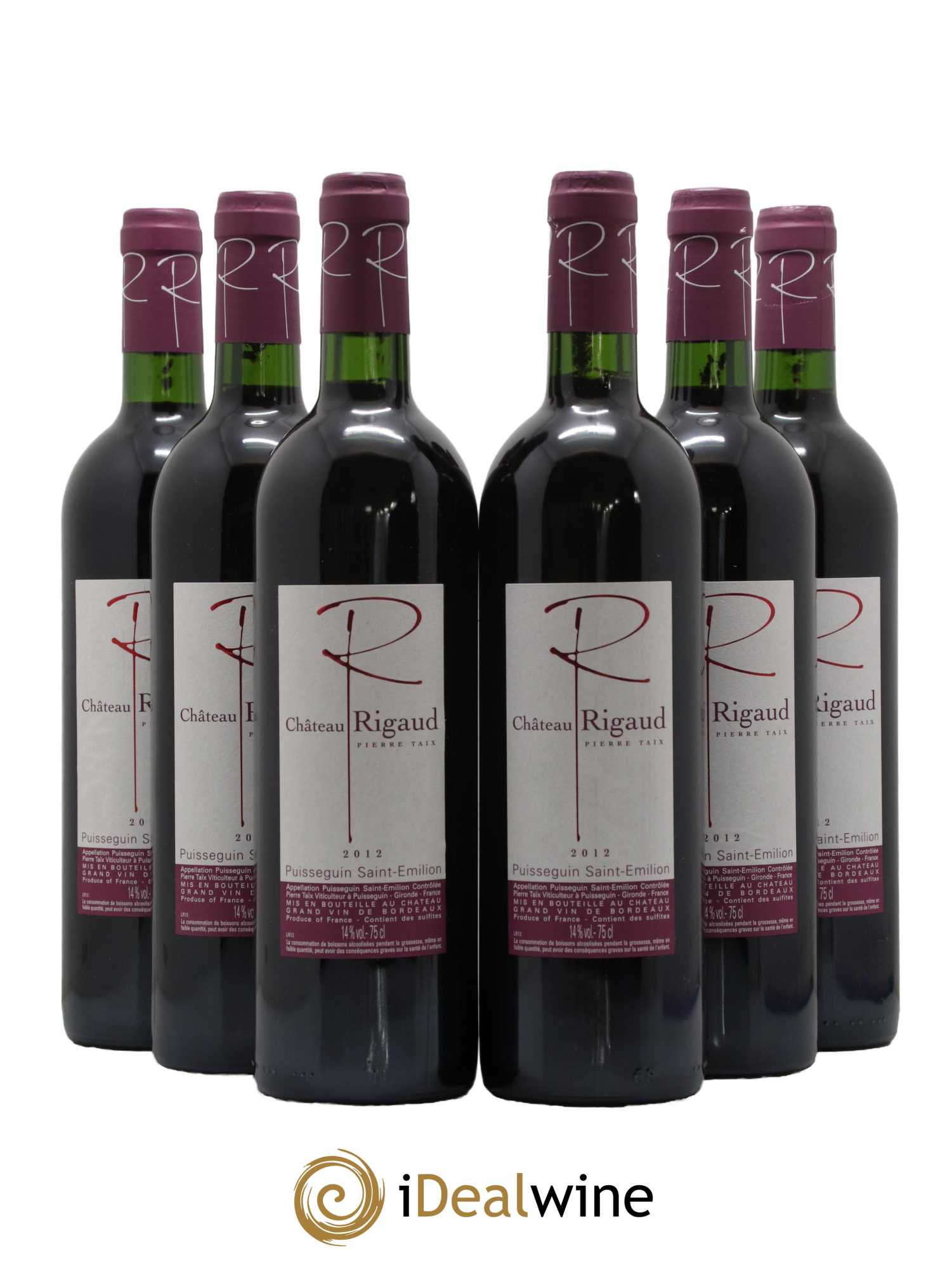 Puisseguin Saint-Émilion 2012 - Lot de 6 bouteilles - 0