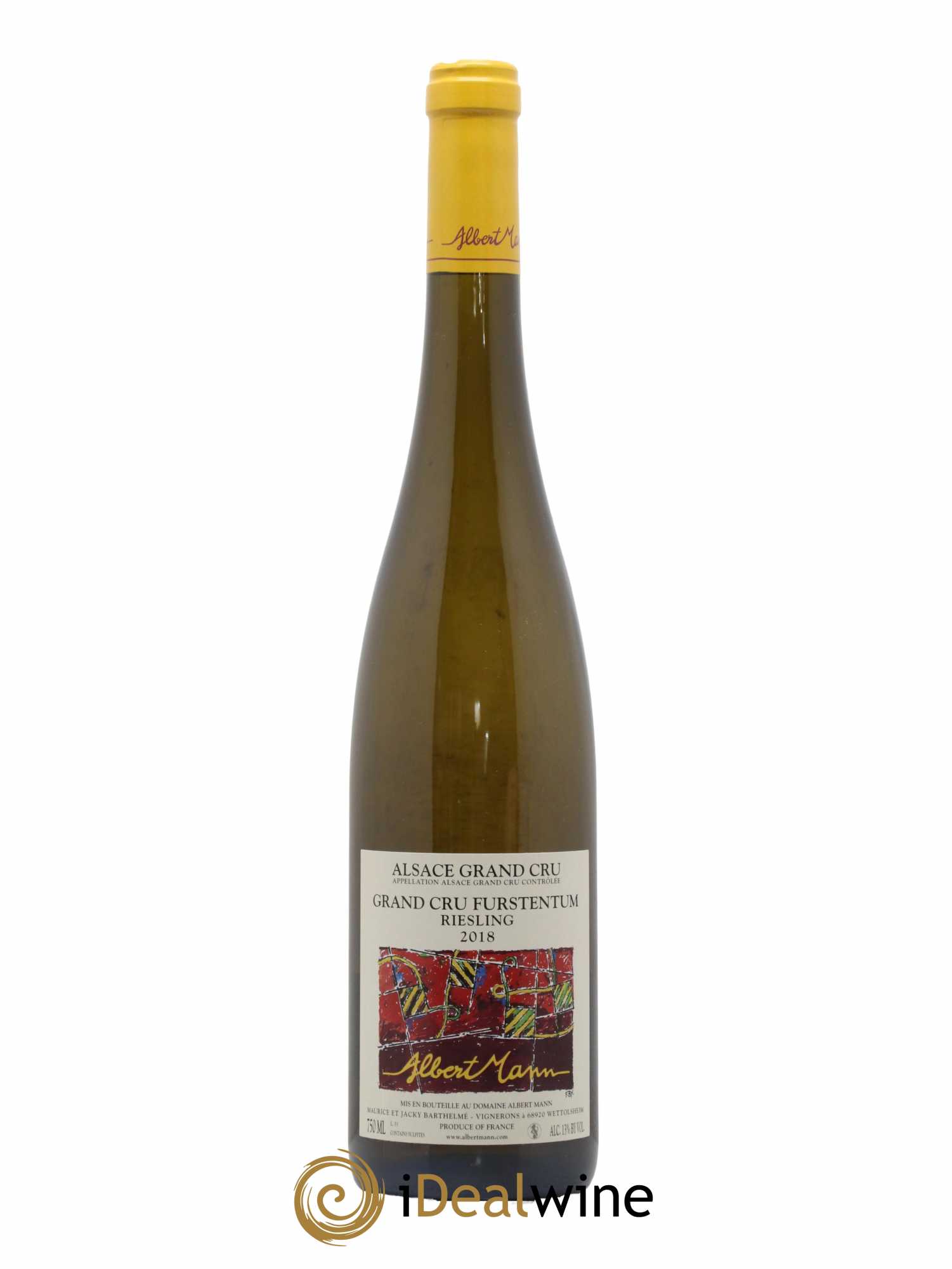 Alsace Riesling Grand Cru Furstentum Albert Mann 2018 - Lot de 1 bouteille - 0