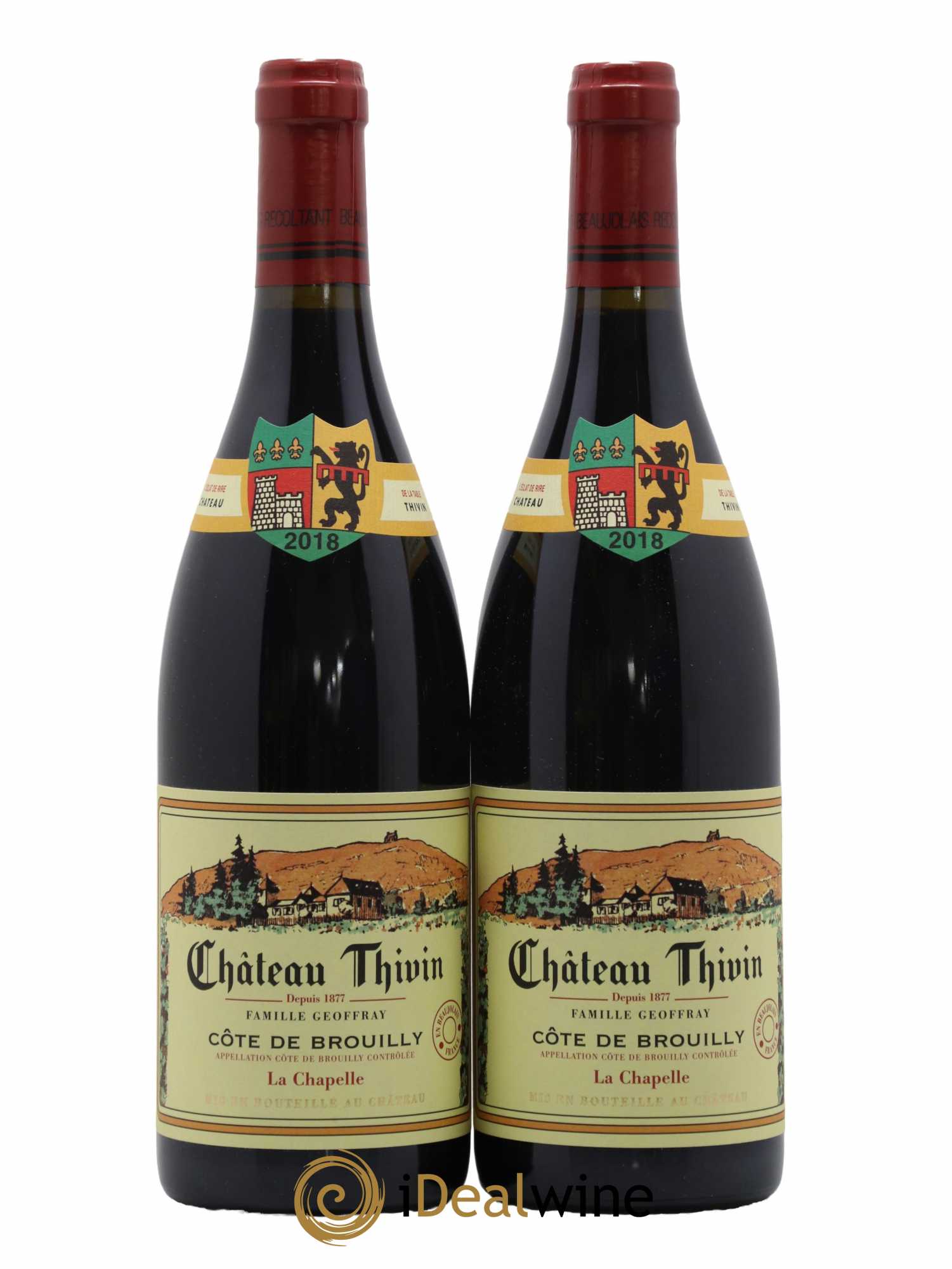 Côte de Brouilly Cuvée La Chapelle Château Thivin 2018 - Lot de 2 bouteilles - 0