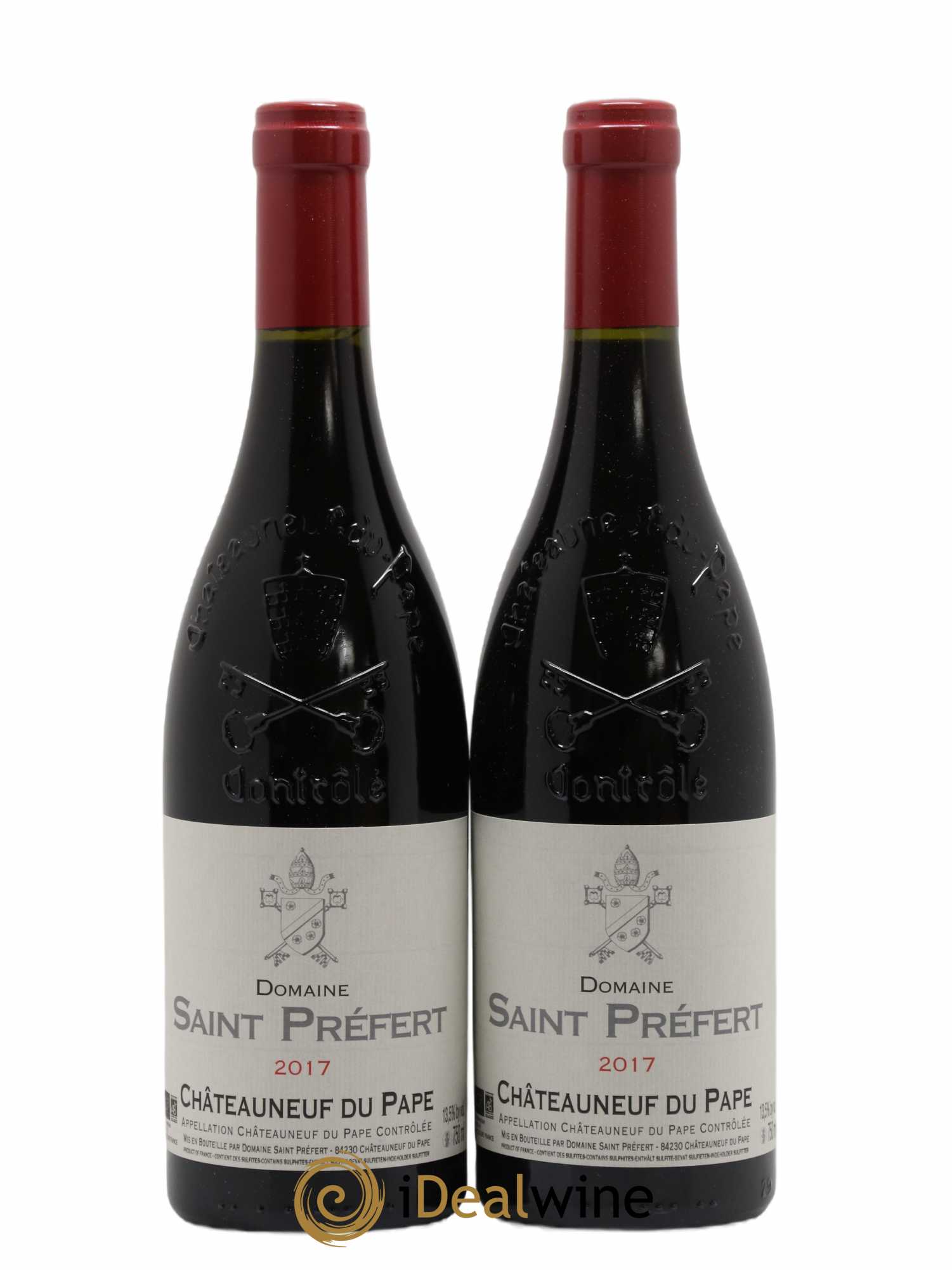 Châteauneuf-du-Pape Domaine Saint-Préfert 2017 - Lot de 2 bouteilles - 0