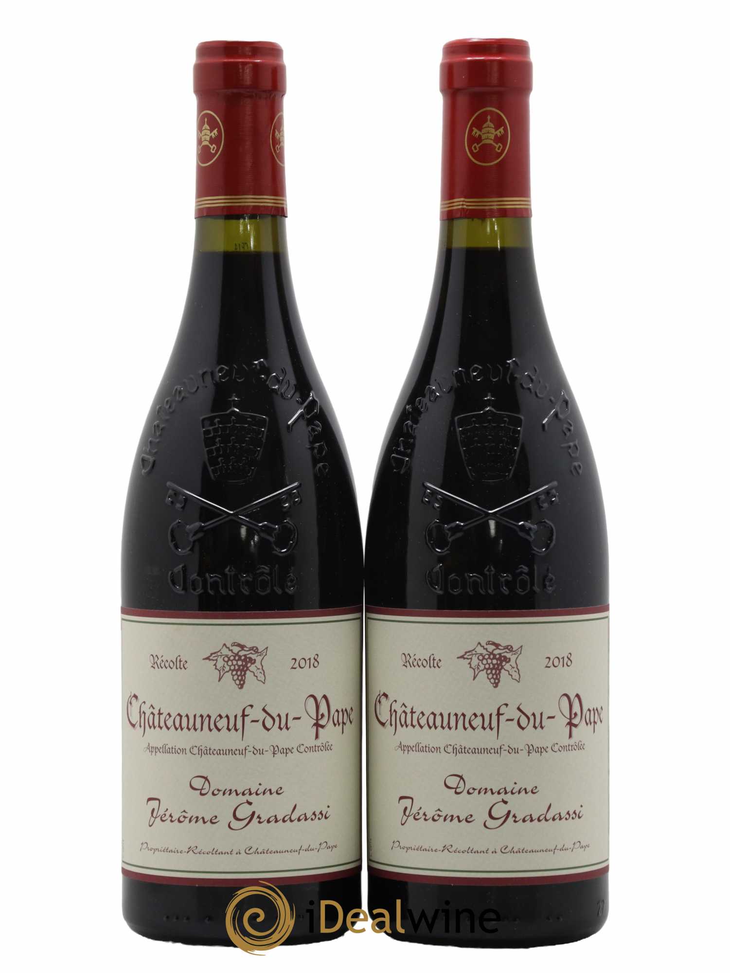Châteauneuf-du-Pape Jérôme Gradassi 2018 - Lot de 2 bouteilles - 0