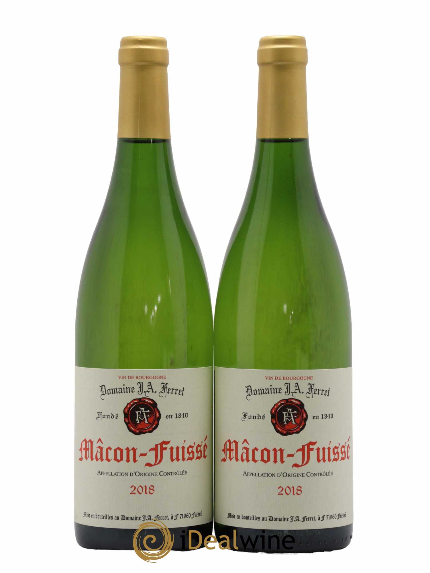 Mâcon-Fuissé J.A. Ferret (Domaine) 2018 - Lot de 2 bouteilles - 0