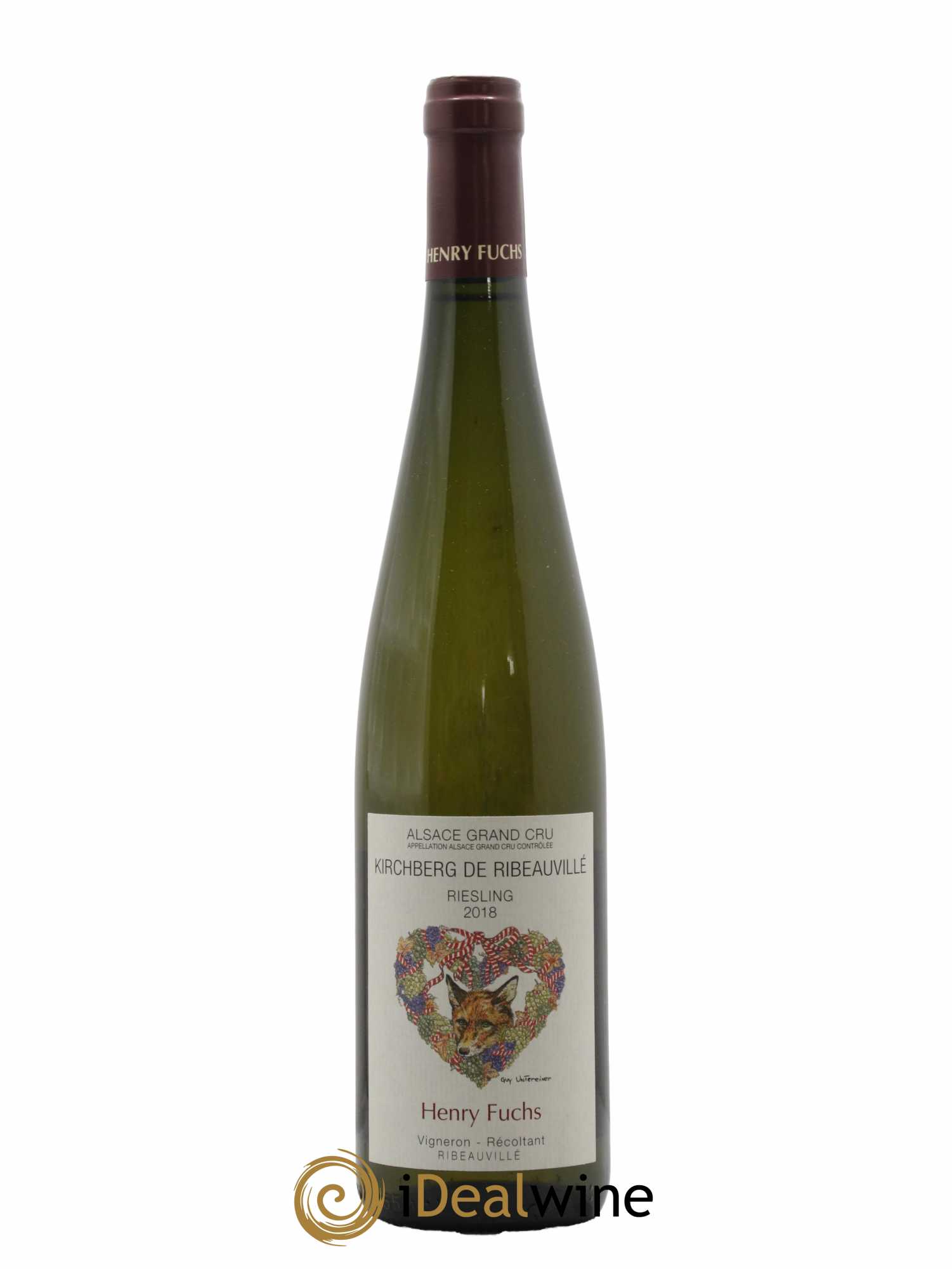Alsace Riesling Grand Cru Kirchberg Domaine Henry Fuchs 2018 - Lot de 1 bouteille - 0