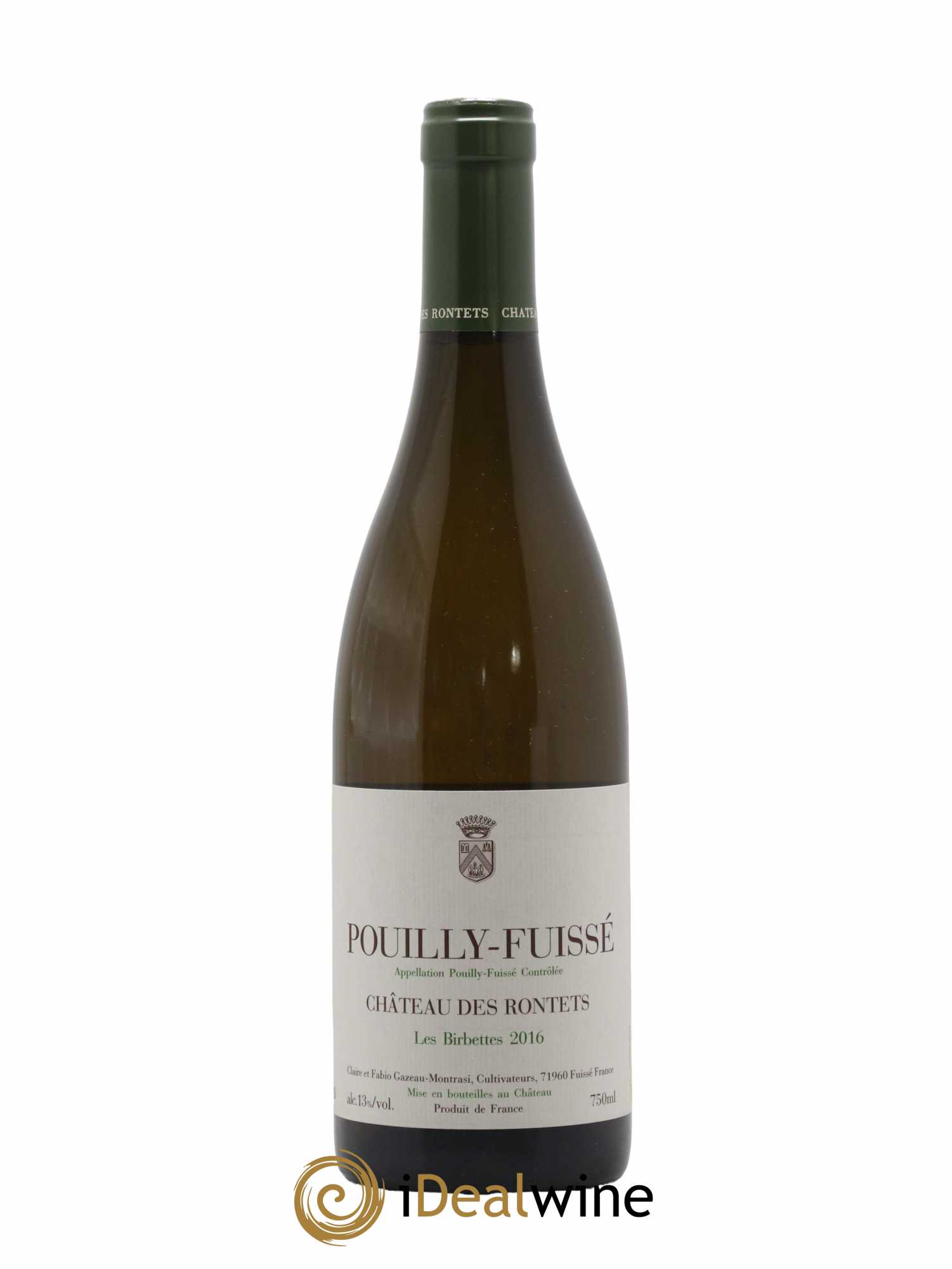 Pouilly-Fuissé Les Birbettes Château des Rontets 2016 - Lot de 1 bouteille - 0