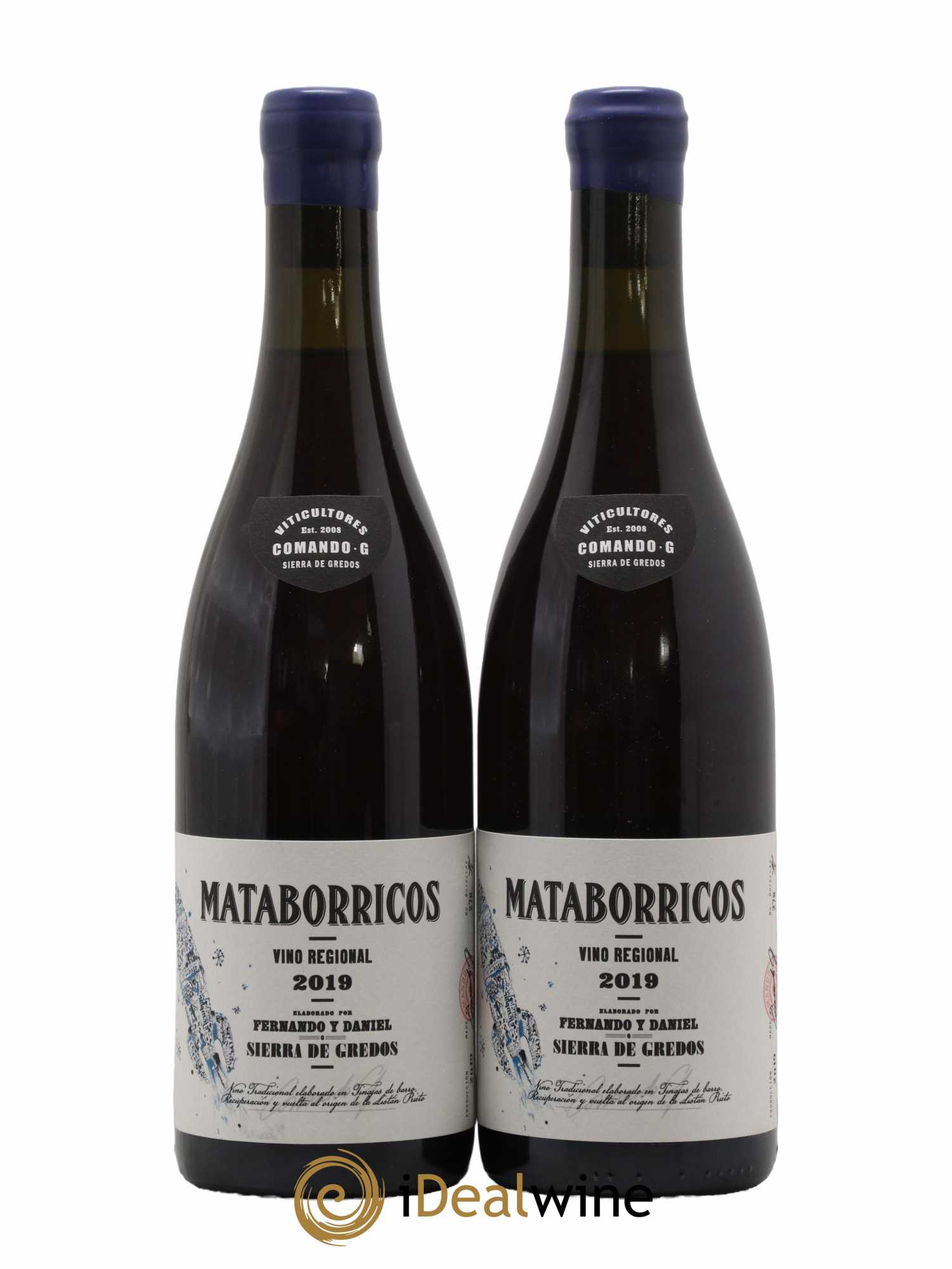 Espagne Vinos de Madrid Mataborricos Commando G 2019 - Lot de 2 bouteilles - 0