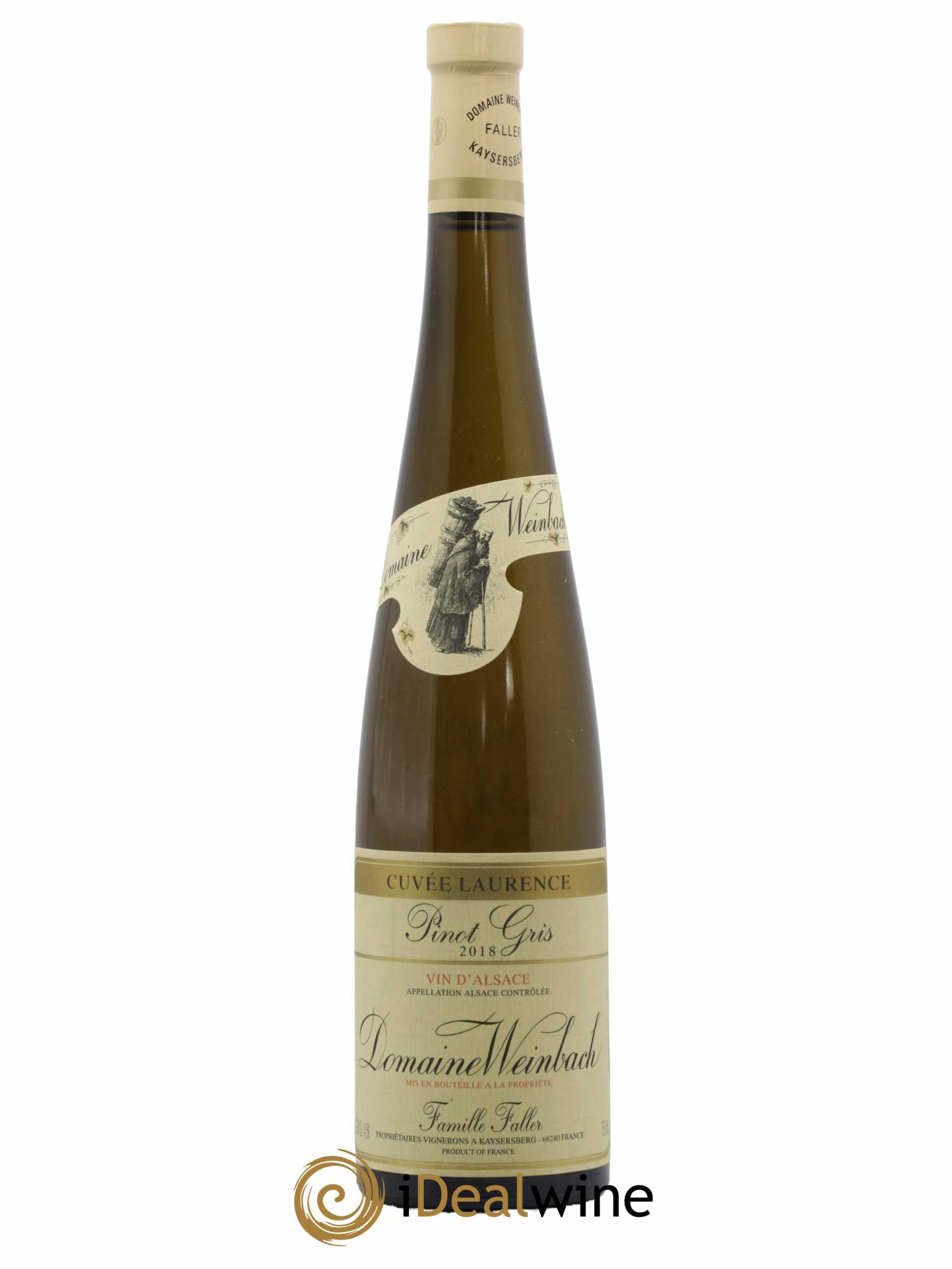 Alsace Pinot Gris (Tokay) Cuvée Laurence Weinbach (Domaine) 2018 - Lot of 1 bottle - 0