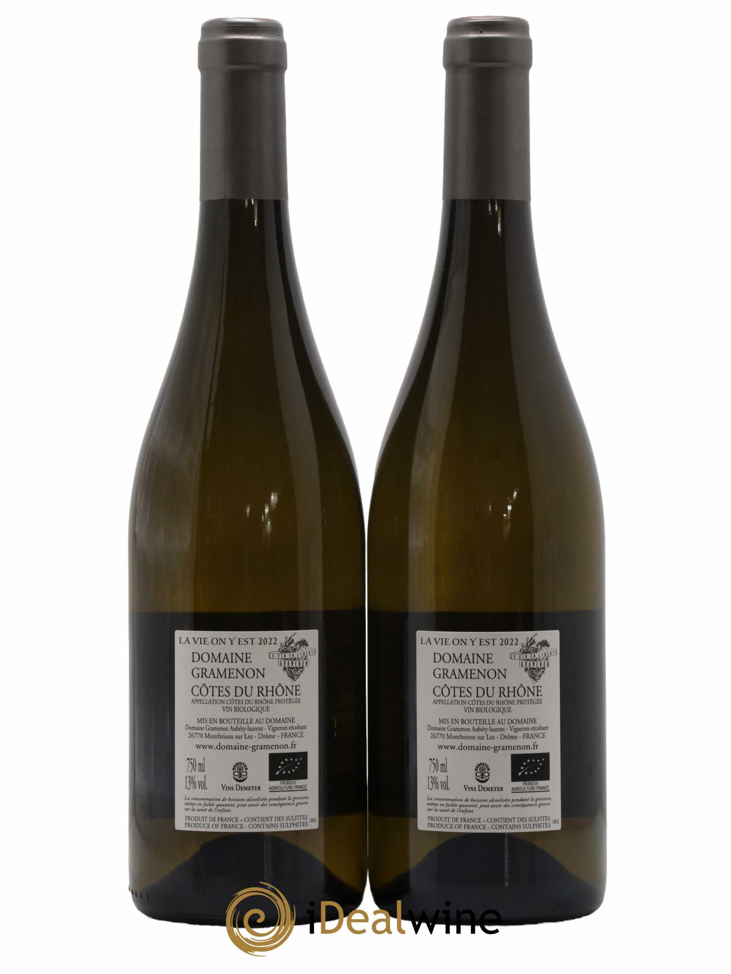 Côtes-du-Rhône La Vie on y est Gramenon (Domaine) 2022 - Lot de 2 bouteilles - 1