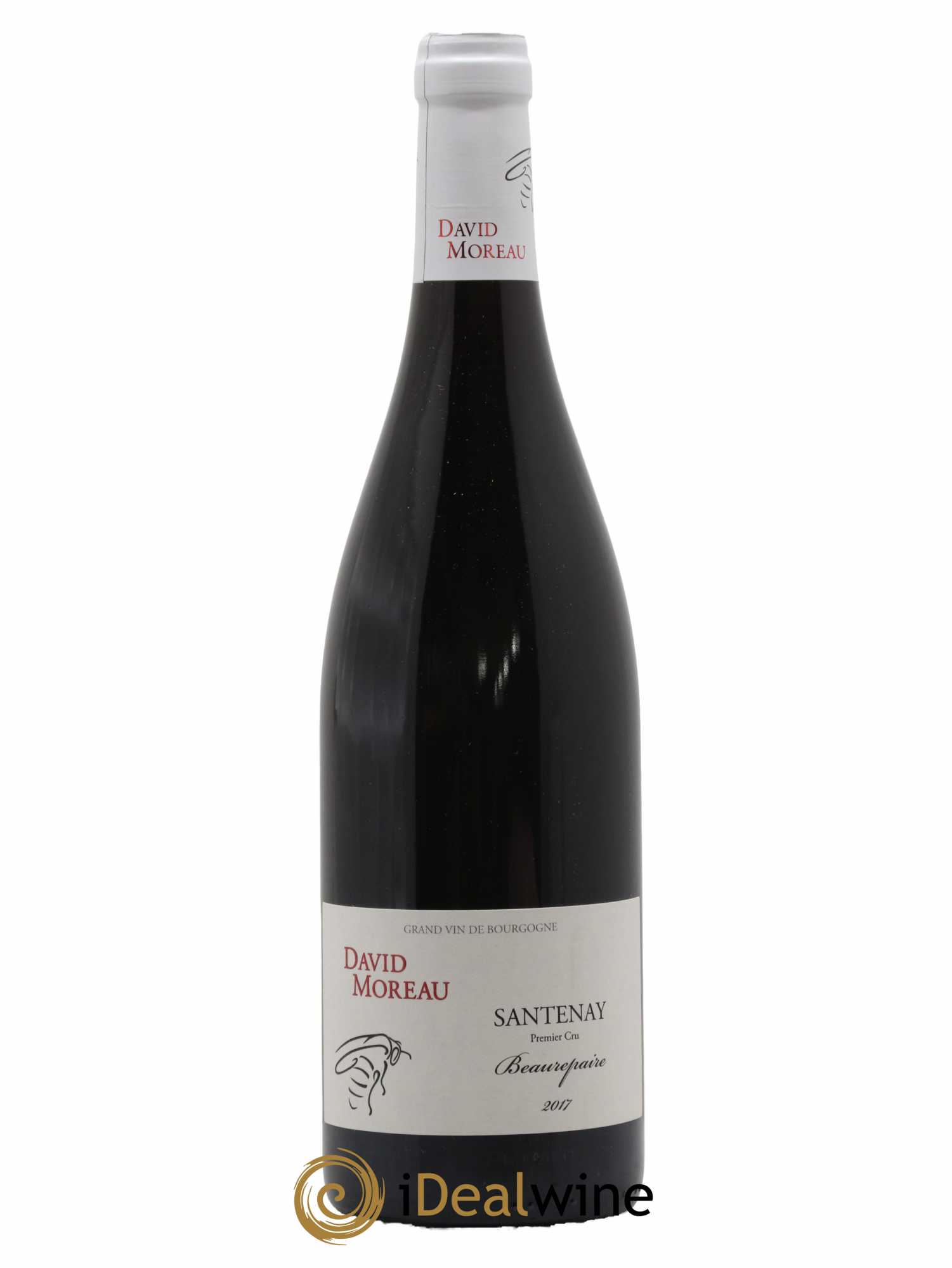 Santenay 1er Cru Beaurepaire David Moreau 2017 - Lot de 1 bouteille - 0