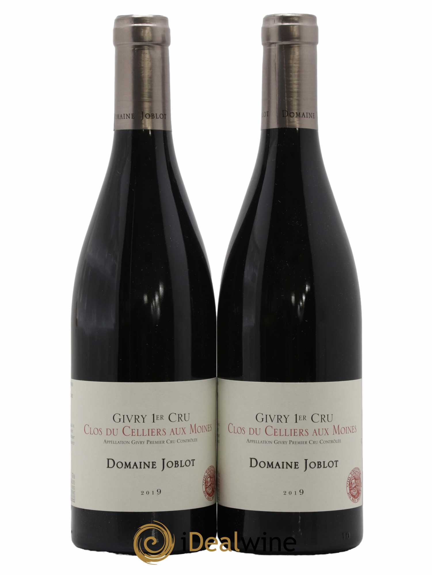 Givry 1er Cru Clos du Cellier aux Moines Joblot (Domaine) 2019 - Lot de 2 bouteilles - 0