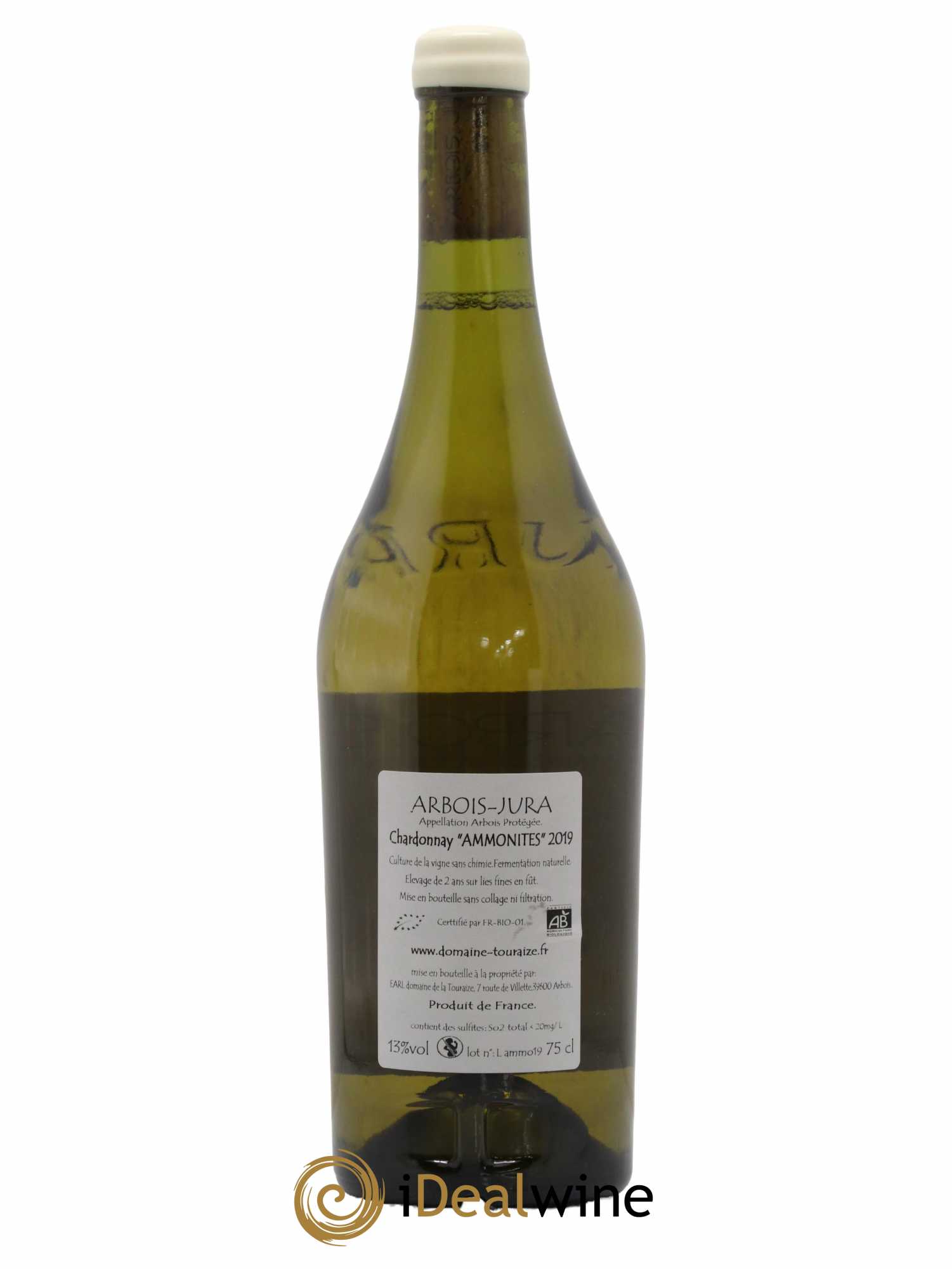 Arbois Chardonnay Ammonites Domaine de la Touraize 2019 - Lot de 1 bouteille - 1