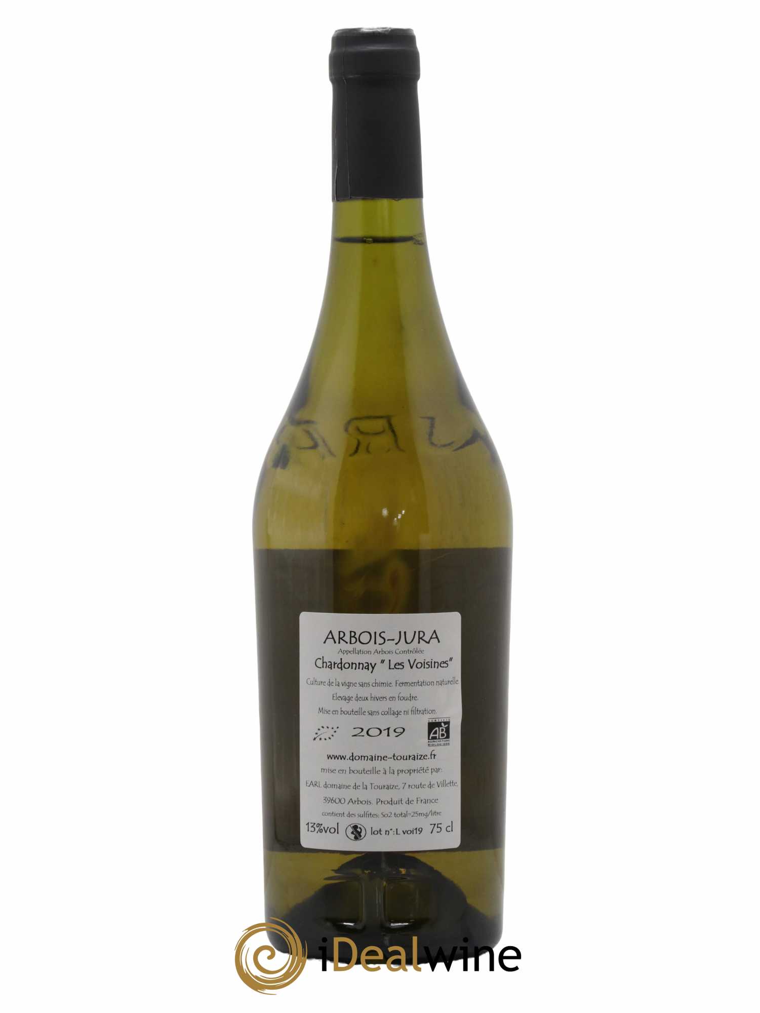 Arbois Chardonnay Les Voisines Domaine de la Touraize 2019 - Lot de 1 bouteille - 1
