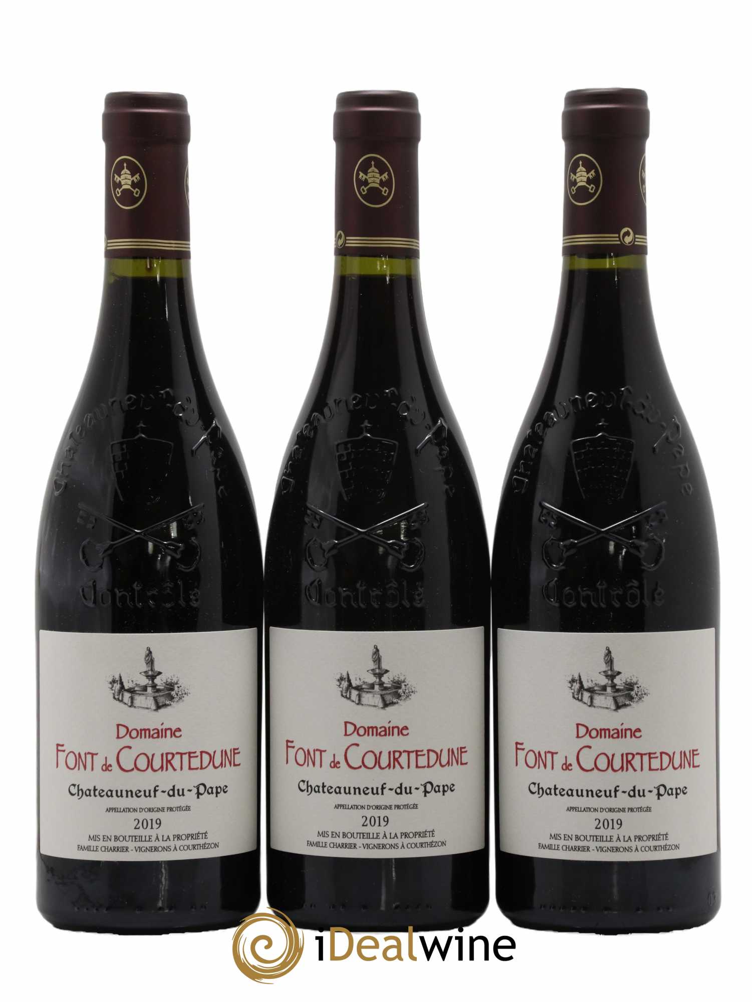 Châteauneuf-du-Pape Domaine Font De Courtedune 2019 - Lot de 3 bouteilles - 0