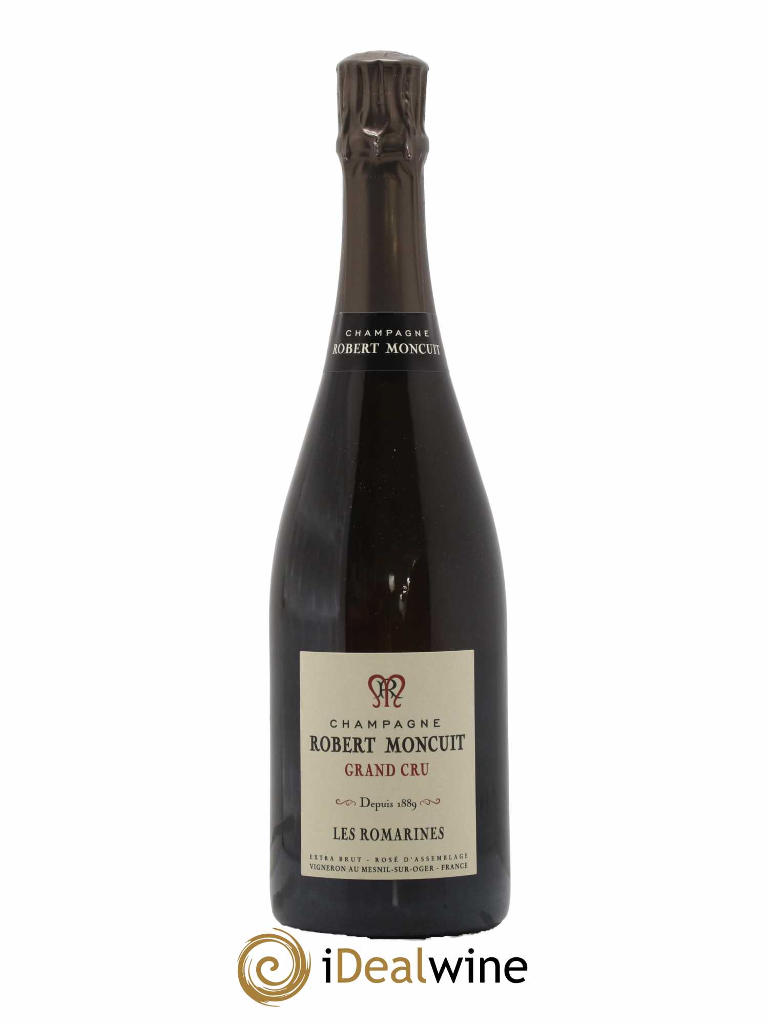 Champagne - Grand cru Extra brut Les Romarines Domaine Robert Moncuit 2018 - Lot de 1 bouteille - 0