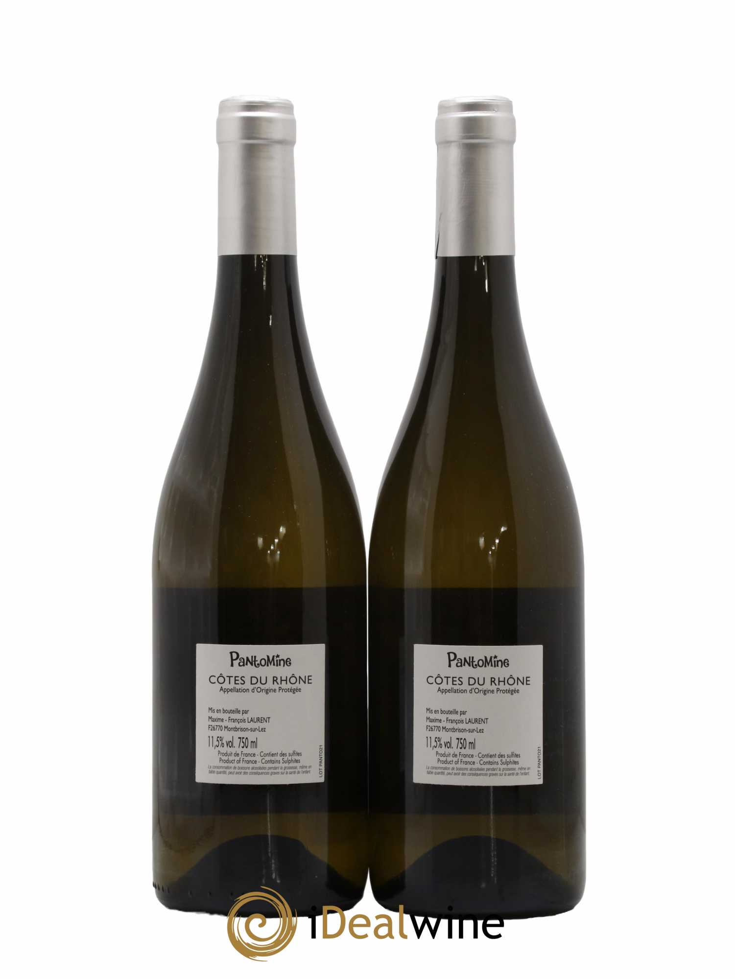 Côtes-du-Rhône Maxime François Laurent Pantomine 2021 - Lot de 2 bouteilles - 1