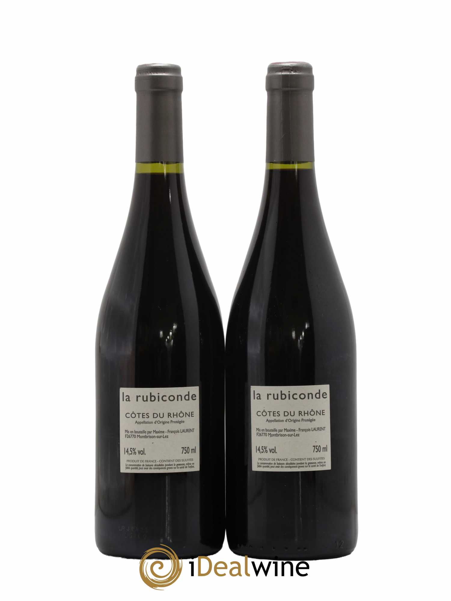 Côtes-du-Rhône Maxime François Laurent La Rubiconde 2021 - Lot de 2 bouteilles - 1