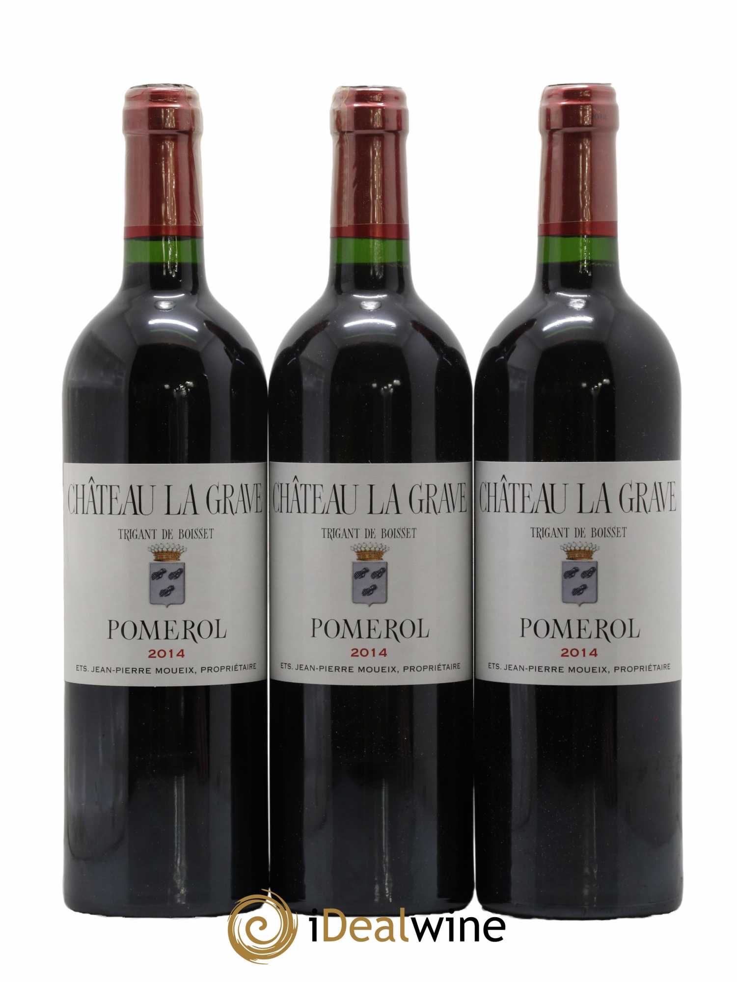 Château La Grave à Pomerol (Trigant de Boisset) 2014 - Lot de 12 bouteilles - 1