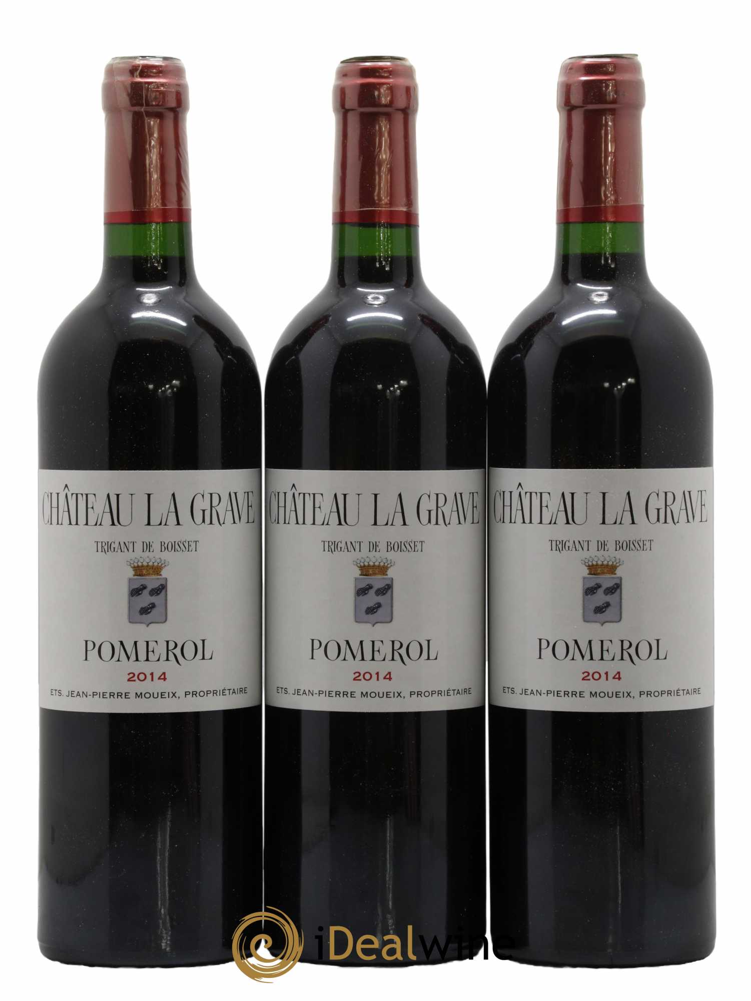 Château La Grave à Pomerol (Trigant de Boisset) 2014 - Lot de 12 bouteilles - 1