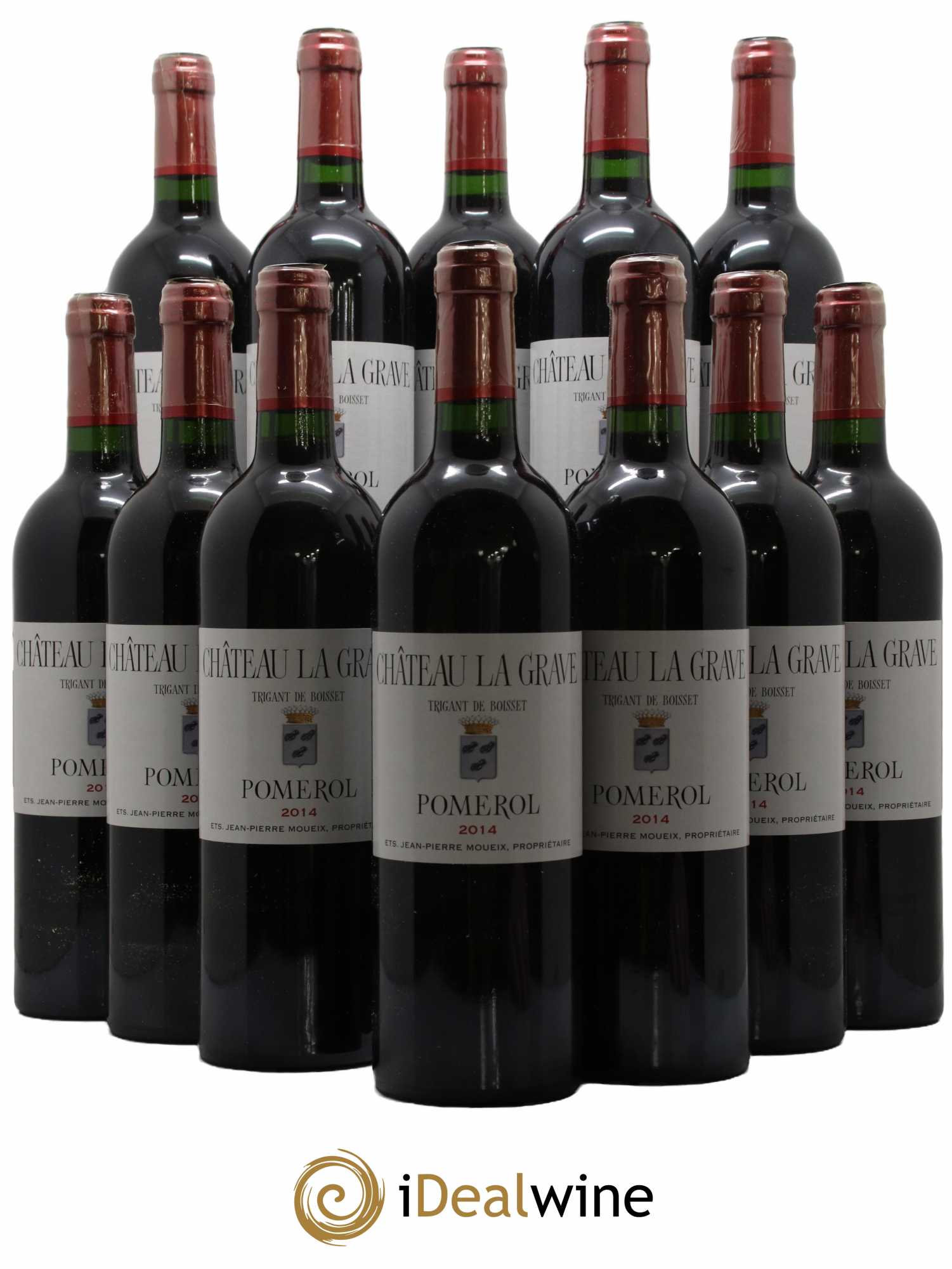Château La Grave à Pomerol (Trigant de Boisset) 2014 - Lot de 12 bouteilles - 0