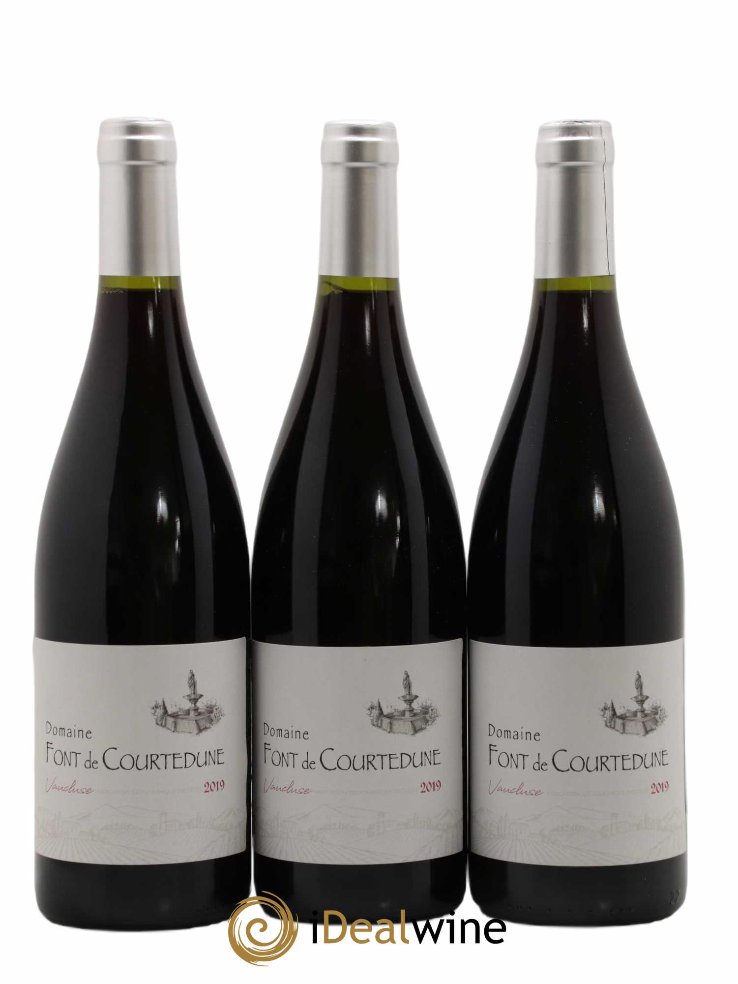 Vaucluse Domaine Font de Courtedune (sans prix de réserve) 2019 - Lot de 6 bouteilles - 2