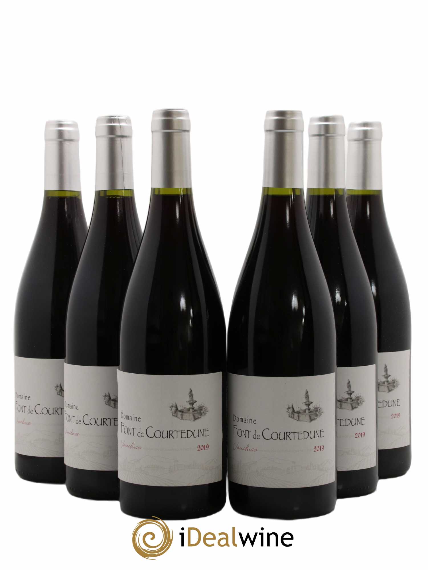 Vaucluse Domaine Font de Courtedune (sans prix de réserve) 2019 - Lot de 6 bouteilles - 0