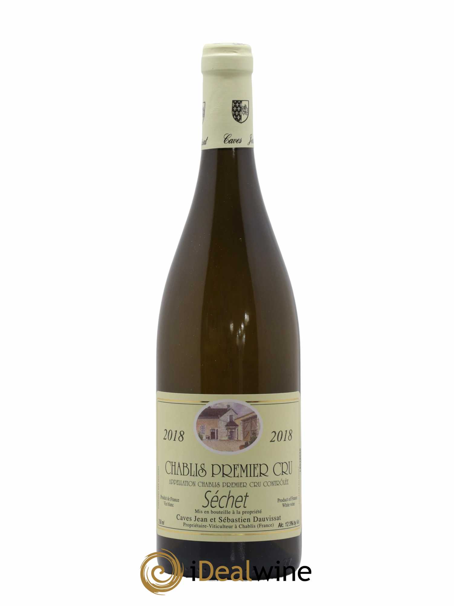 Chablis 1er Cru Séchet Jean et Sebastien Dauvissat 2018 - Lot of 1 bottle - 0