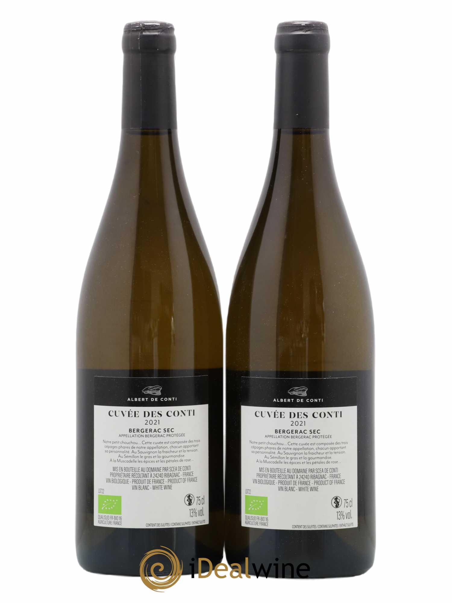 Bergerac Château Tour des Gendres Cuvée des Conti Famille de Conti 2021 - Lot de 2 bouteilles - 1