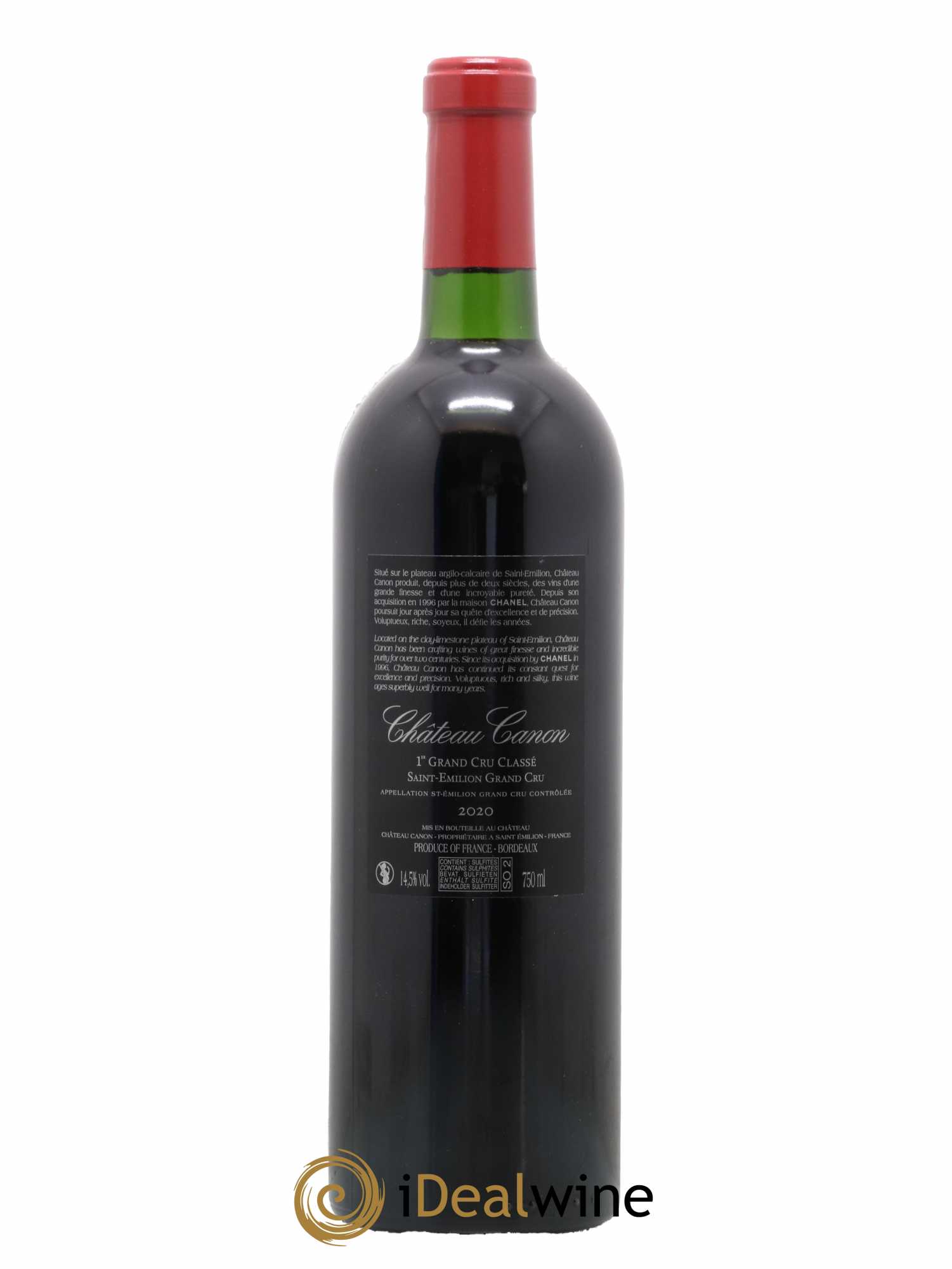 Château Canon 1er Grand Cru Classé B 2020 - Lot de 1 bouteille - 1