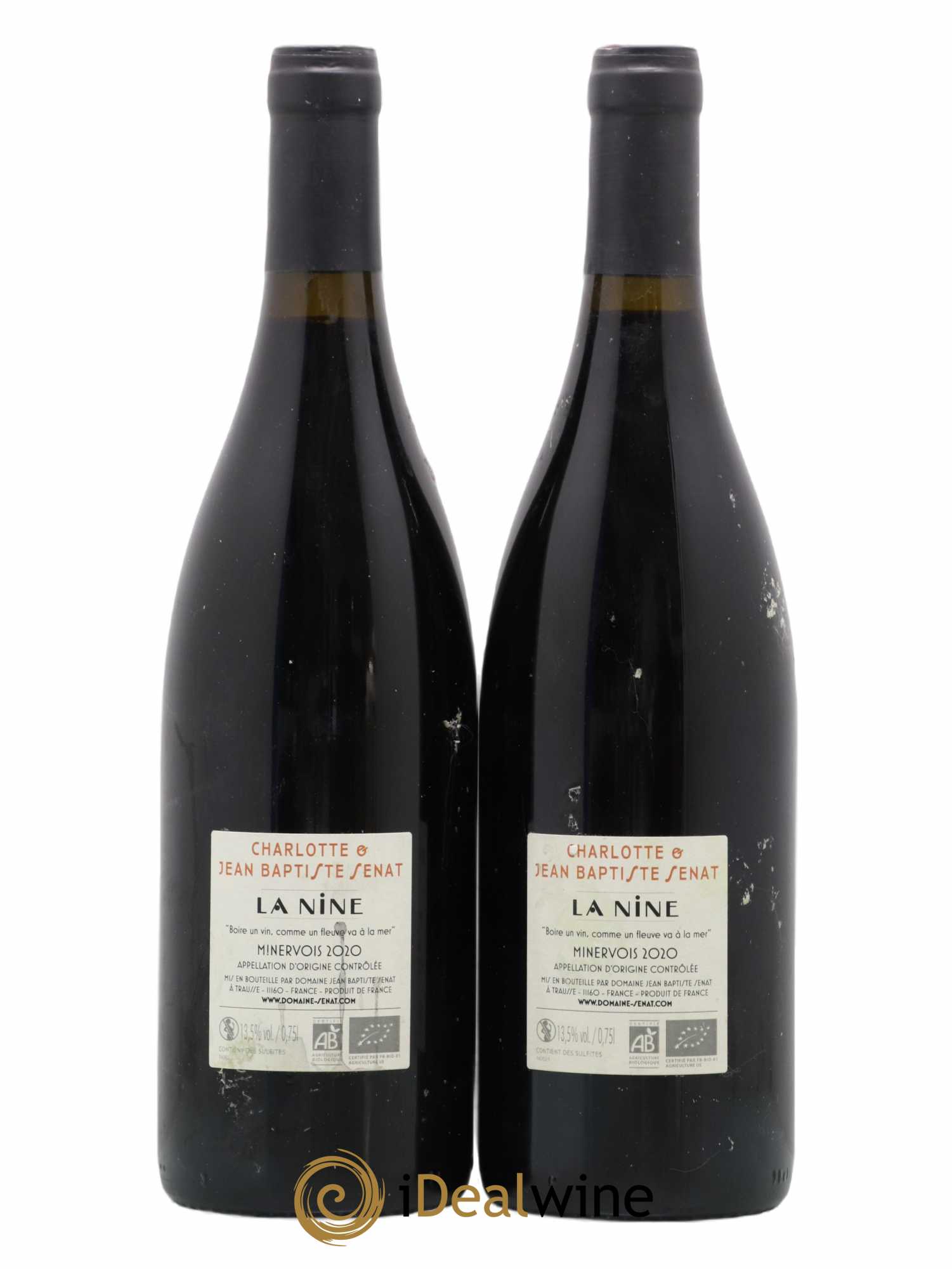 Minervois La Nine Jean-Baptiste Sénat (sans prix de réserve) 2020 - Lot de 2 bouteilles - 1