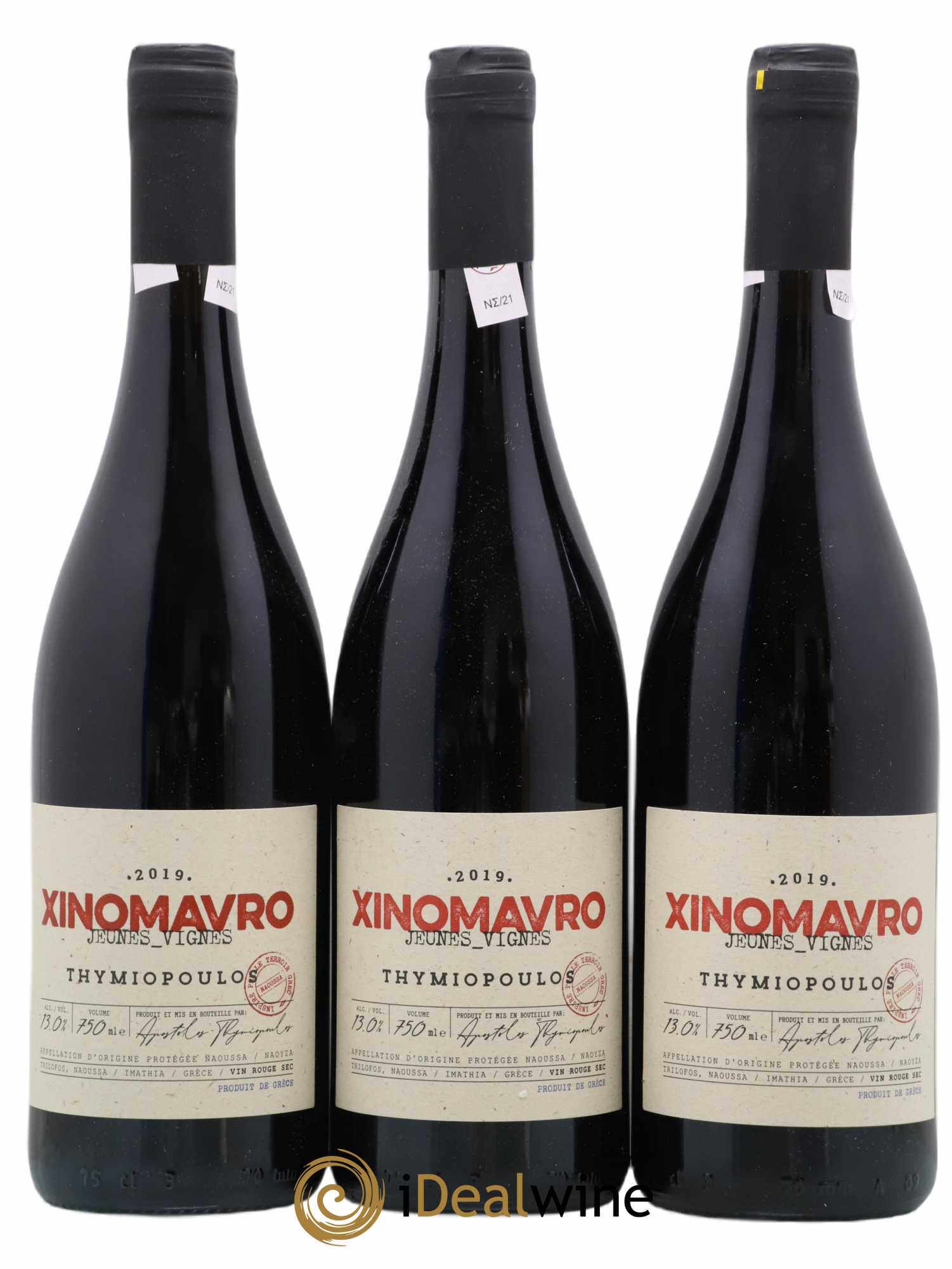 Naoussa Thymiopoulos Jeunes Vignes de Xinomavro 2019 - Lot de 3 bouteilles - 0