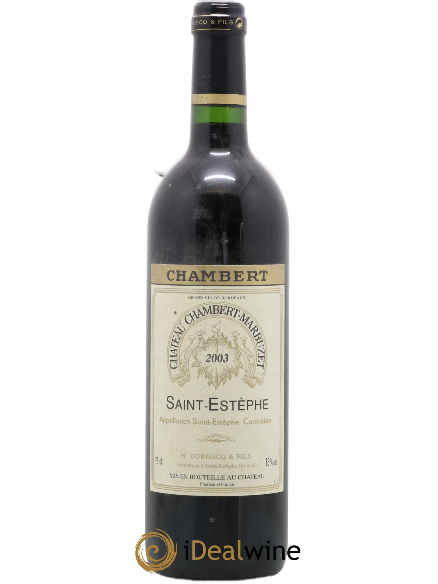 Château Chambert-Marbuzet Cru Bourgeois 2003 - Lot de 1 bouteille - 0