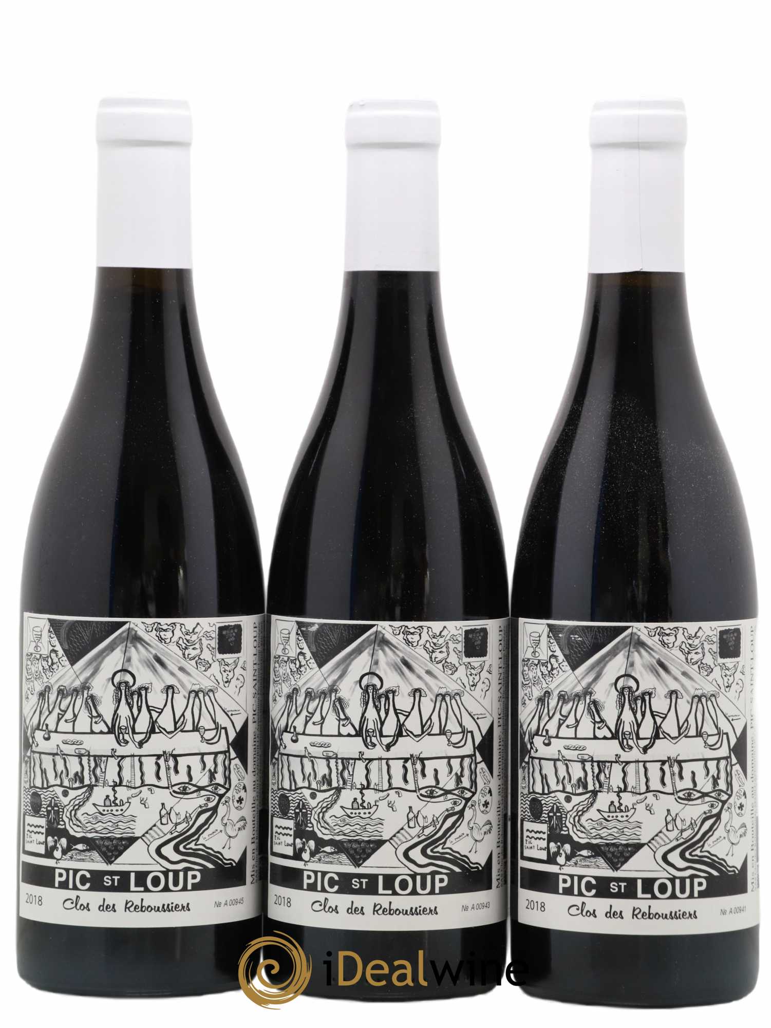 Pic Saint-Loup Clos des Reboussiers 2018 - Lot de 3 bouteilles - 0