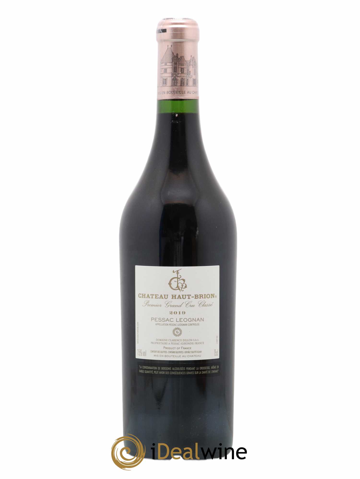 Château Haut Brion 1er Grand Cru Classé 2019 - Lot de 1 bouteille - 1
