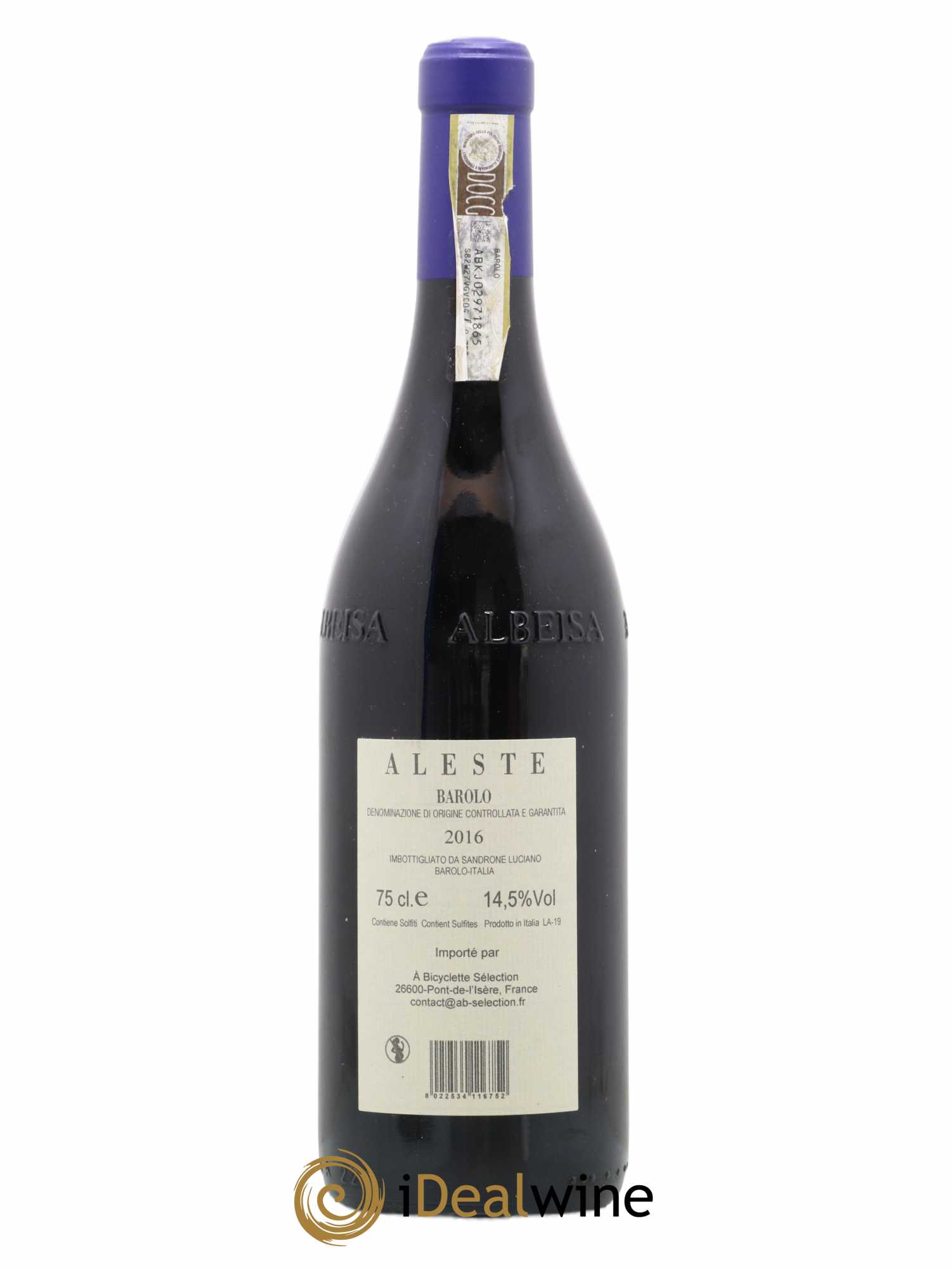 Barolo DOCG Aleste (anciennement Cannubi Boschis) Luciano Sandrone (sans prix de réserve) 2016 - Lot de 1 bouteille - 1