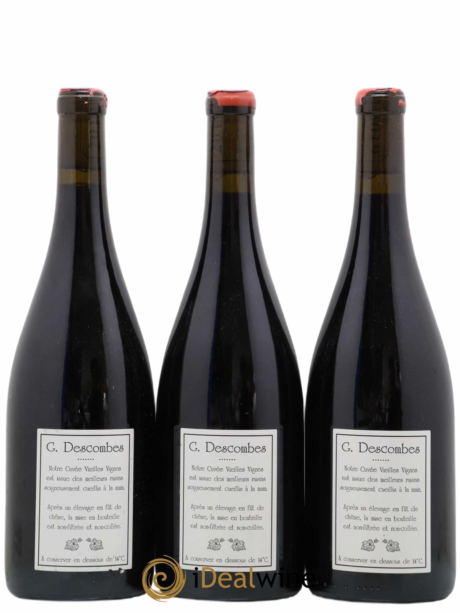 Morgon Vieilles vignes Georges Descombes (Domaine)  (no reserve) 2019 - Lot of 3 bottles - 1