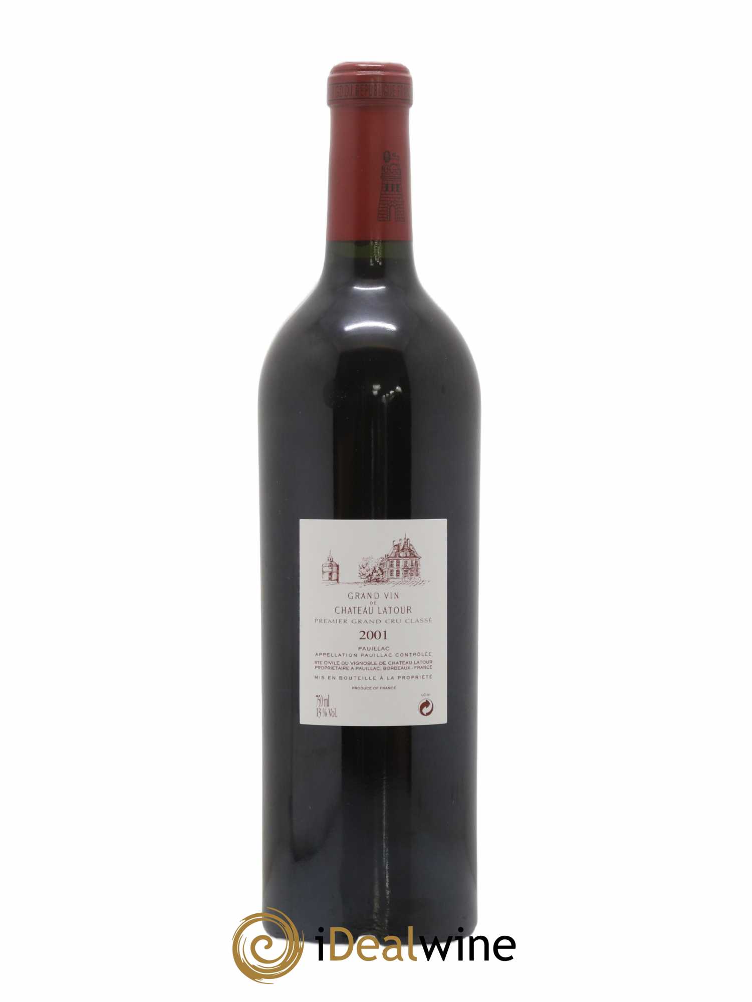 Château Latour 1er Grand Cru Classé 2001 - Lot de 1 bouteille - 1