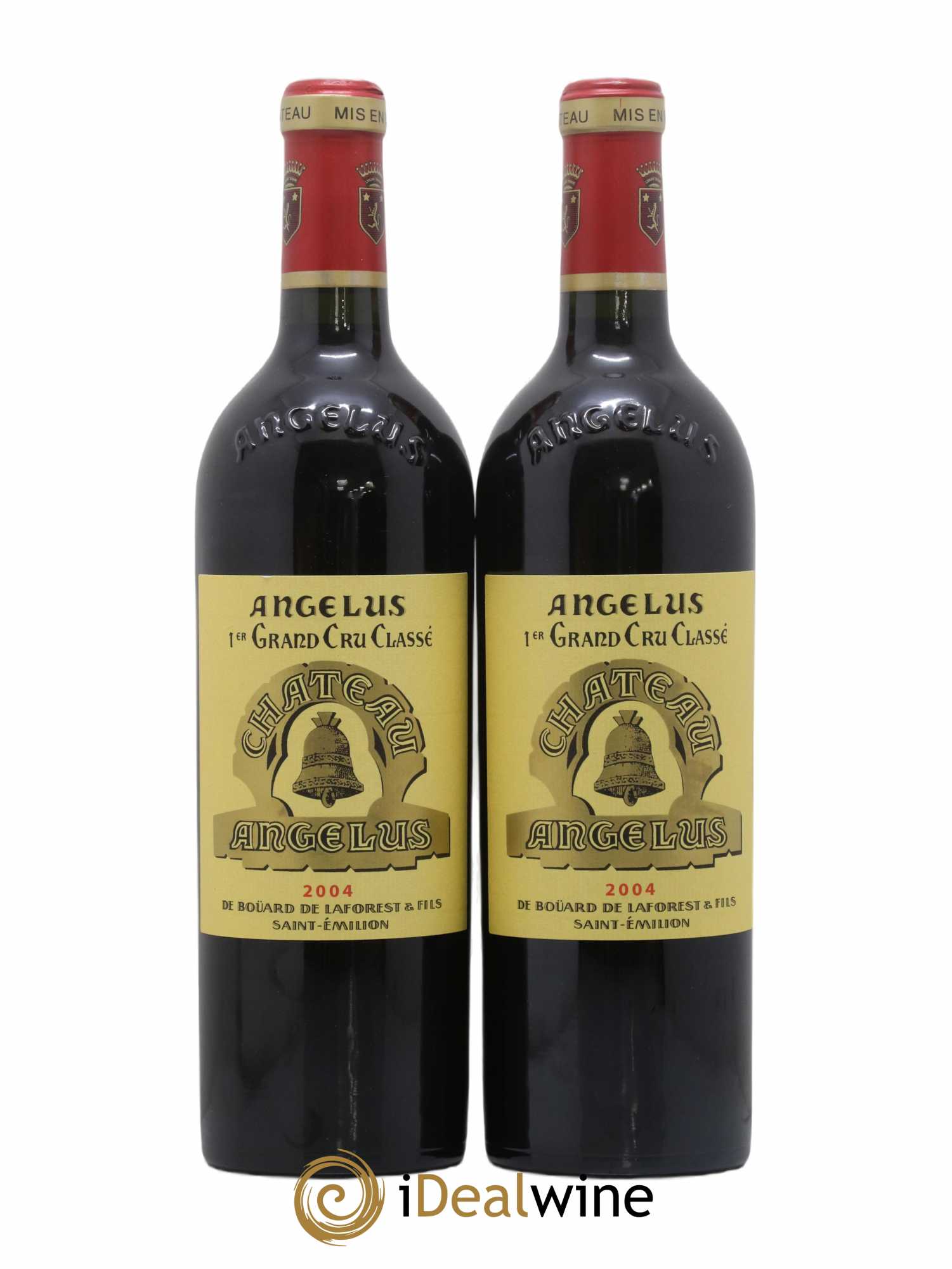 Château Angélus 1er Grand Cru Classé A 2004 - Lot de 2 bouteilles - 0