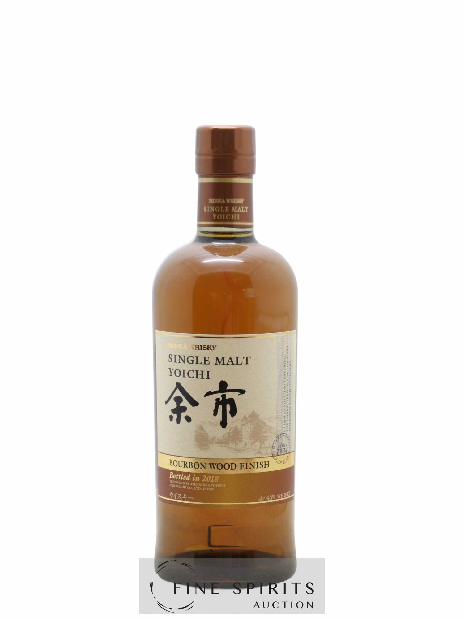Yoichi Of. Bourbon Wood Finish 2018 Release Nikka Whisky - Lot de 1 bouteille - 1
