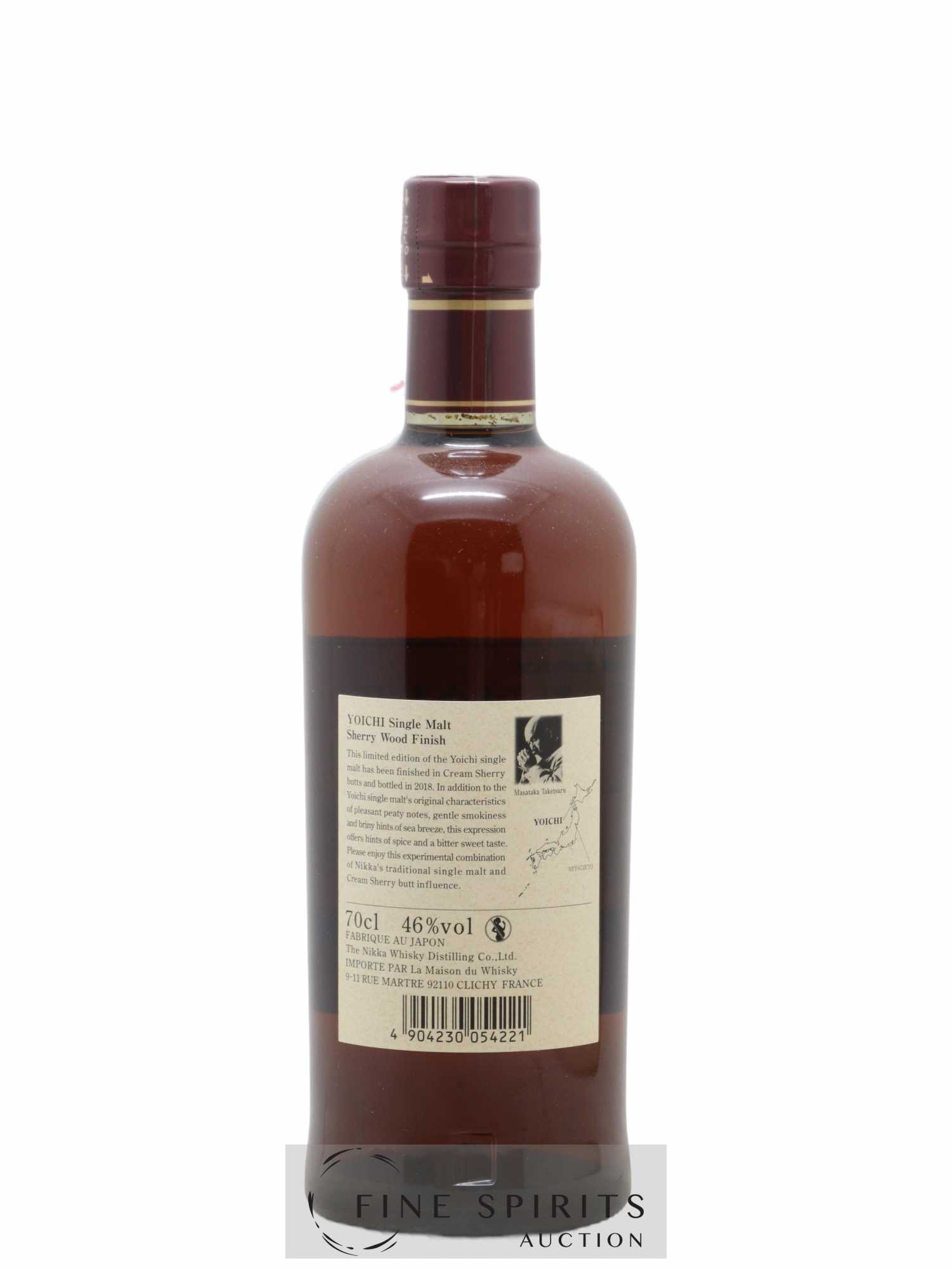 Yoichi Of. Sherry Wood Finish 2018 Release Nikka Whisky - Lot de 1 bouteille - 2